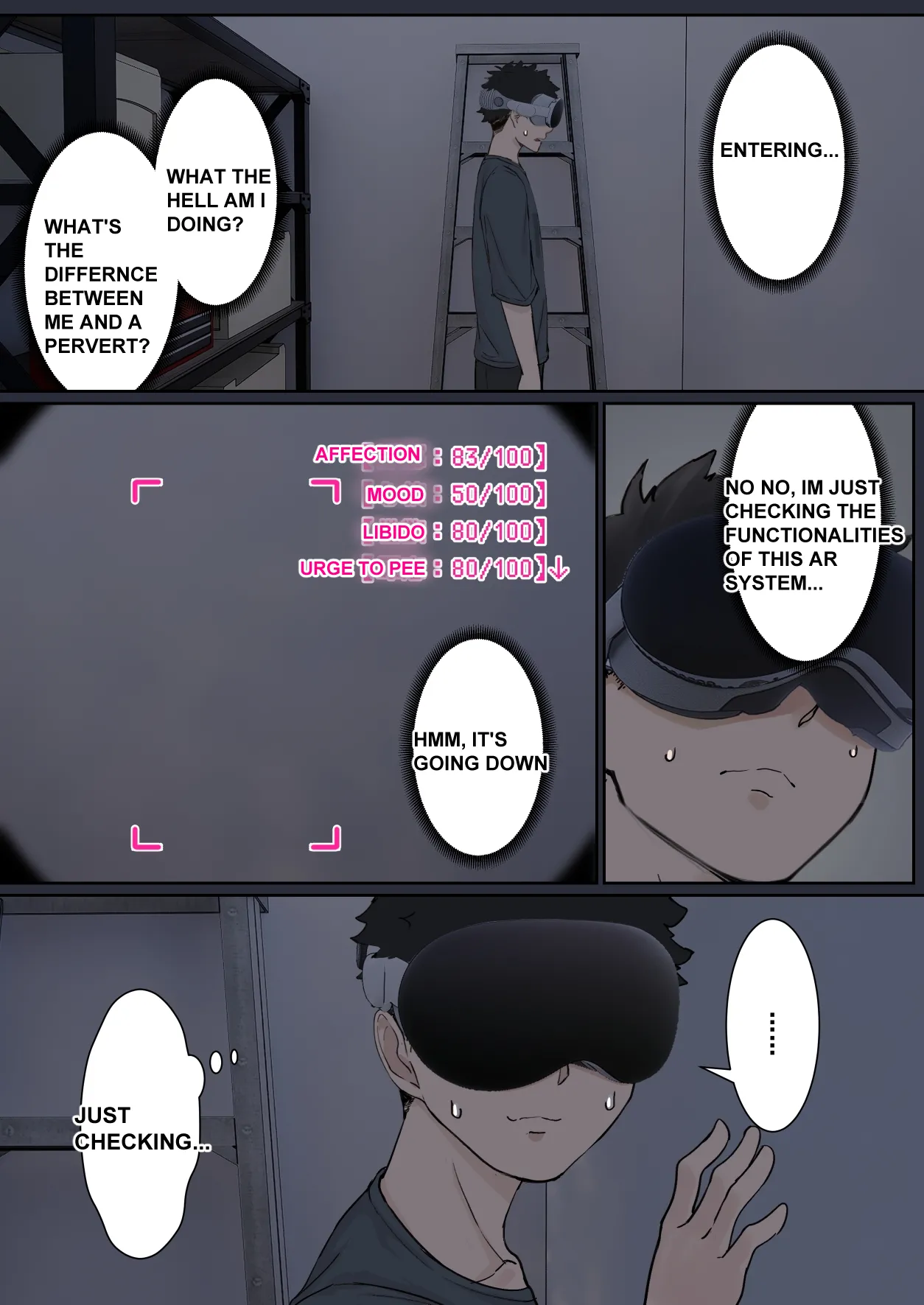 My AR glasses can see various stats about my foster sister?! Chapter 1 - page 16