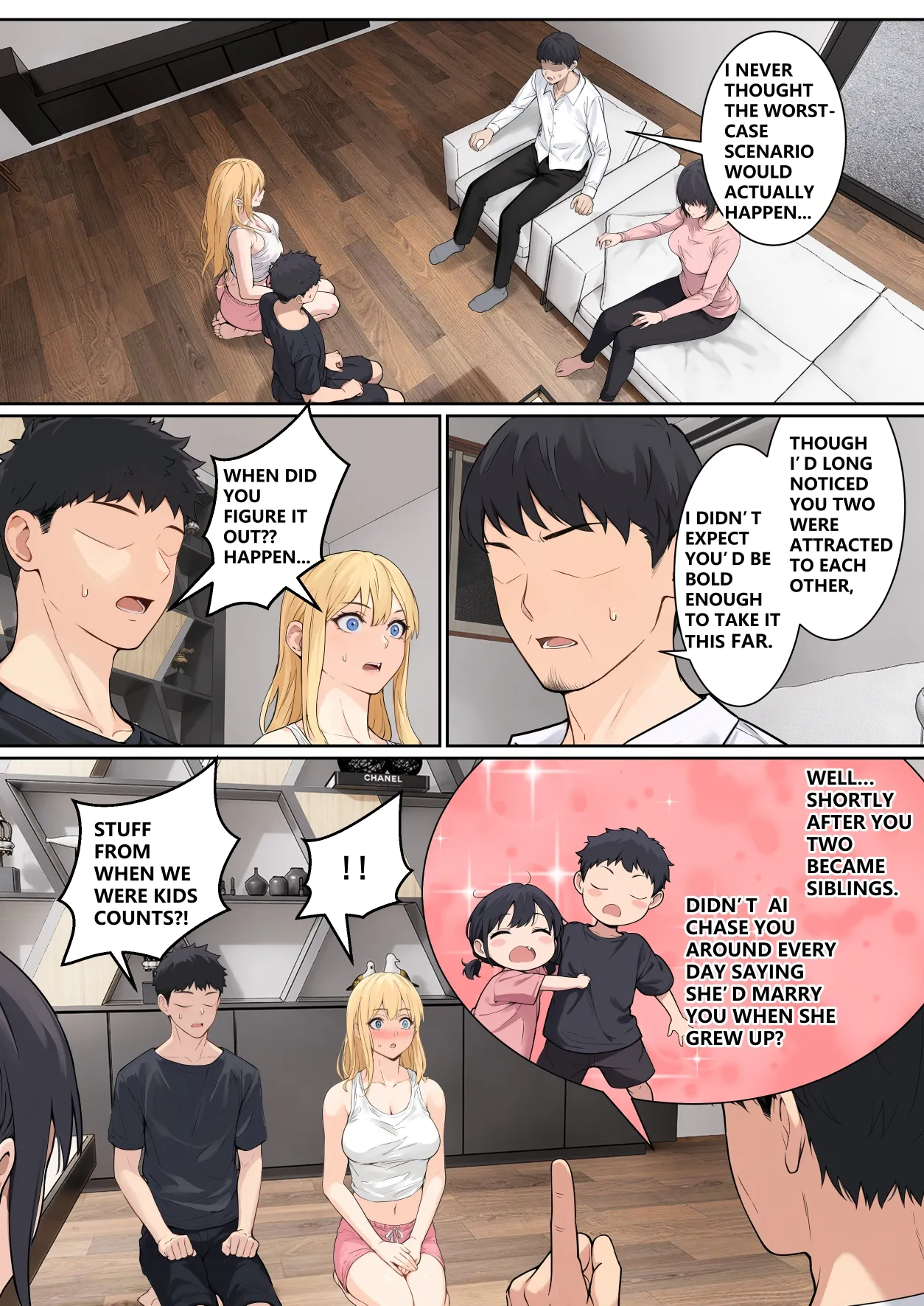 My AR glasses can see various stats about my foster sister?! Chapter 1 - page 196