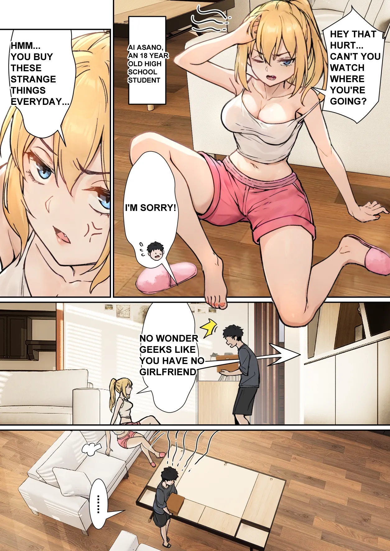My AR glasses can see various stats about my foster sister?! Chapter 1 - page 5