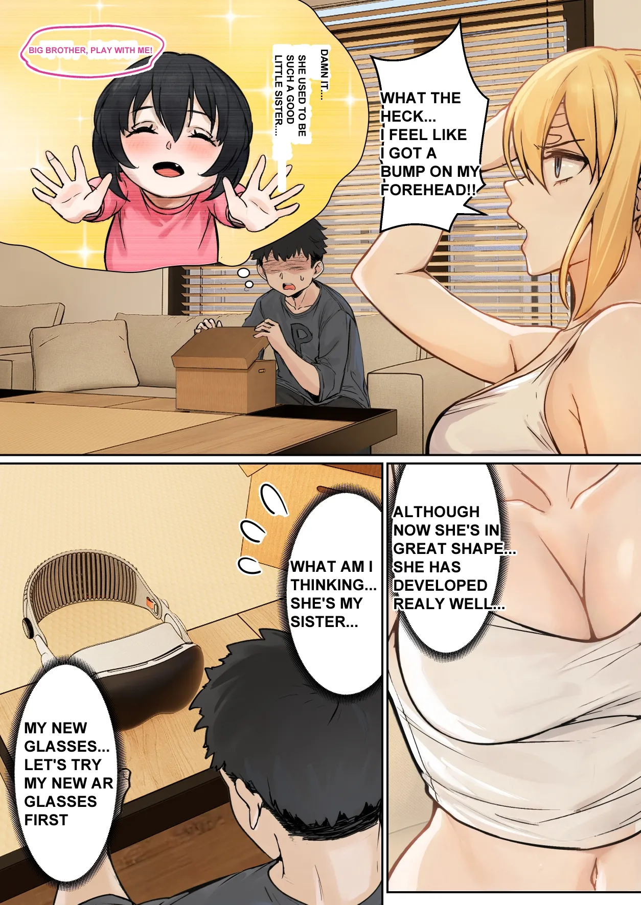My AR glasses can see various stats about my foster sister?! Chapter 1 - page 6