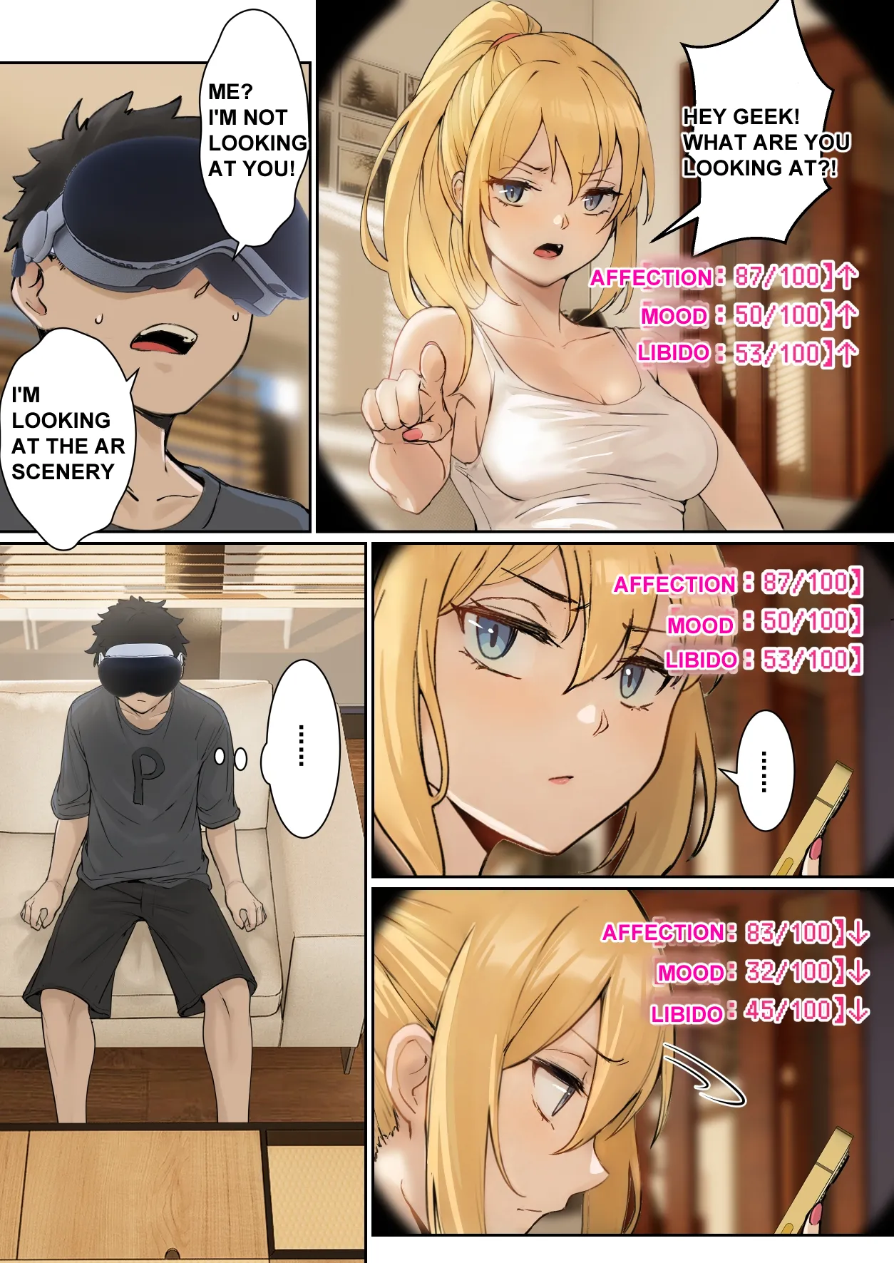 My AR glasses can see various stats about my foster sister?! Chapter 1 - page 9