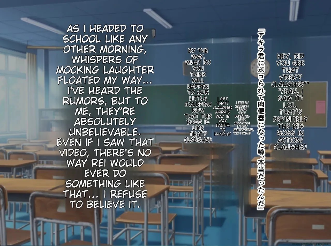 A female boy who lost a fight, a strong male who transferred schools, and a close female friend whom he admires is made to fall for him Chapter 1 - page 119