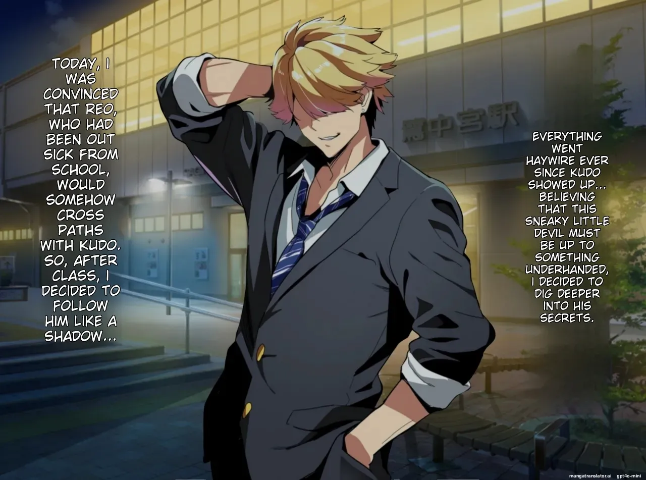 A female boy who lost a fight, a strong male who transferred schools, and a close female friend whom he admires is made to fall for him Chapter 1 - page 120