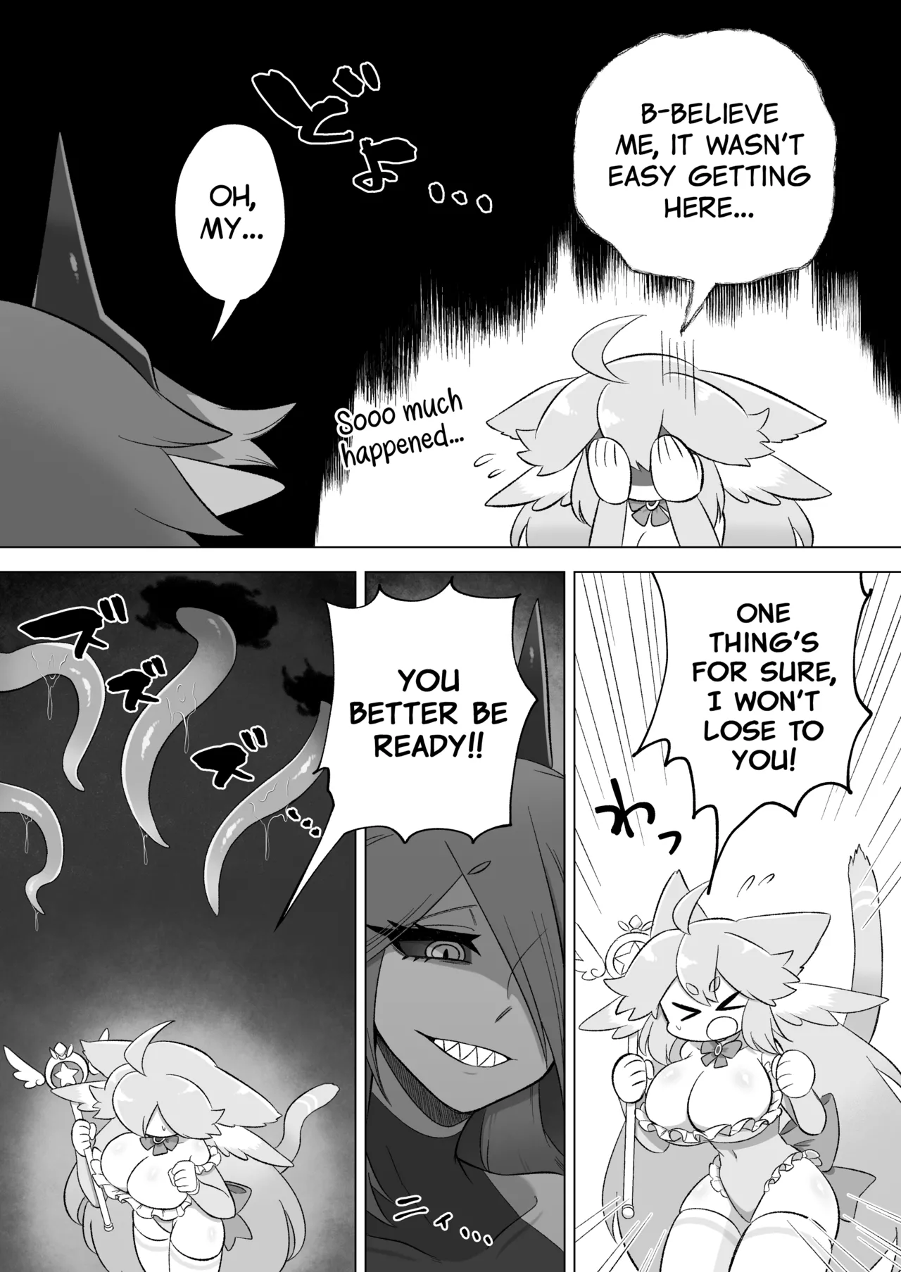 Mahou Shoujo wa Shokushu to Futanari Inma ni Ochiteiku Chapter 1 - page 6