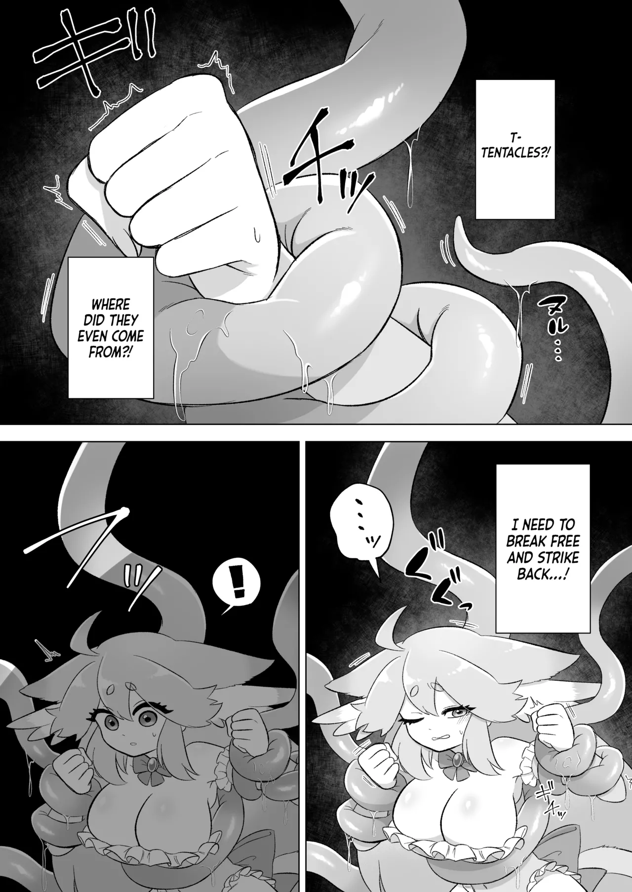 Mahou Shoujo wa Shokushu to Futanari Inma ni Ochiteiku Chapter 1 - page 8