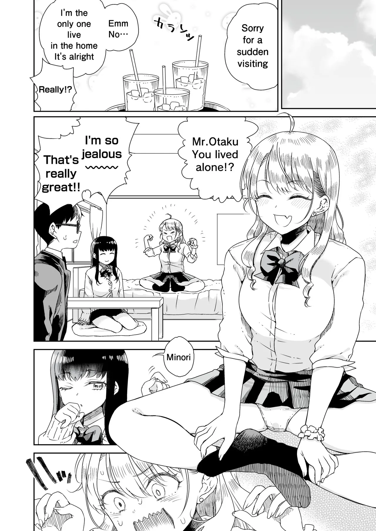 Ota Gyaru ~Otaku ni Yasashii Shiro & Guro Gyaru to LoveLove Noumitsu Fudeoroshi W Ecchi~ Chapter 1 - page 3