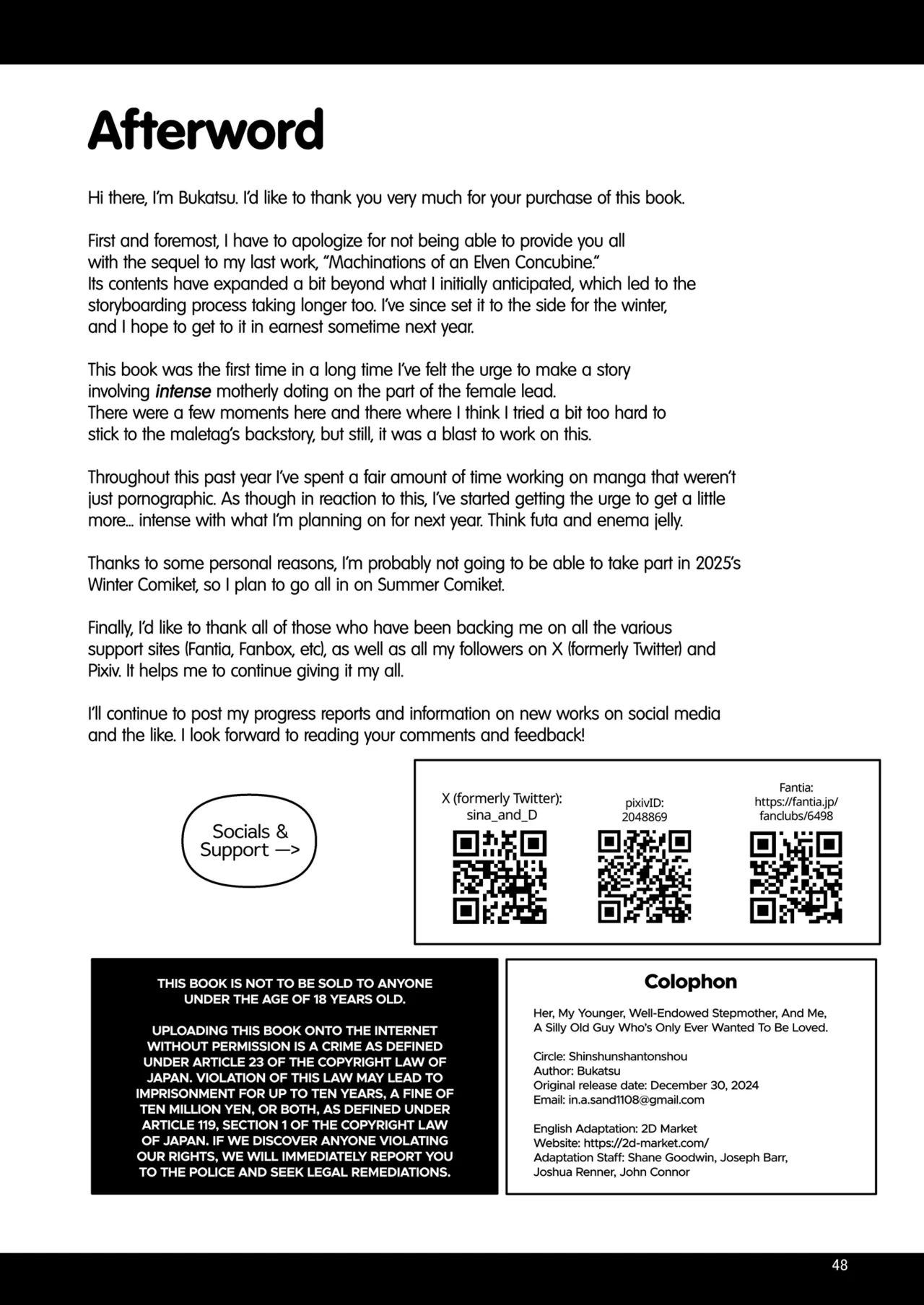 Yurufuwa Kyonyuu no Toshishita Mama to Aisaretakatta Oji-san no Ore Chapter 1 - page 50