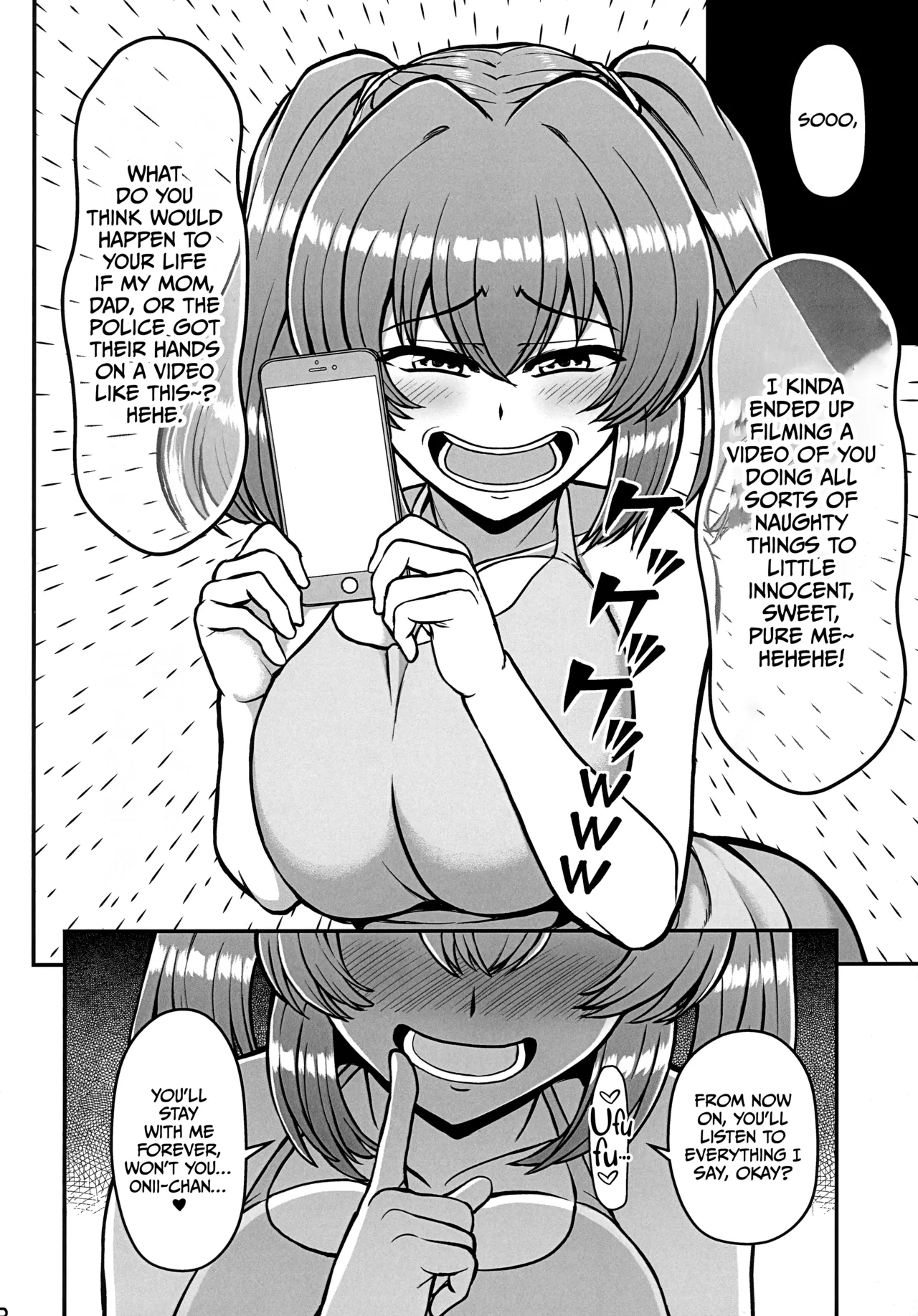Kazokugurumi de Tsukiai no Aru Tonari no Ie no Hatsuiku shikitta Kuso Namaiki na Mesugaki ga Ore o Shitsuyou ni Chouhatsu shite kite Sorosoro Gaman Dekinai Chapter 1 - page 11