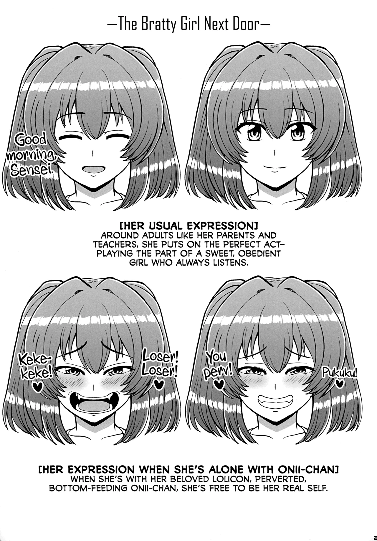 Kazokugurumi de Tsukiai no Aru Tonari no Ie no Hatsuiku shikitta Kuso Namaiki na Mesugaki ga Ore o Shitsuyou ni Chouhatsu shite kite Sorosoro Gaman Dekinai Chapter 1 - page 27