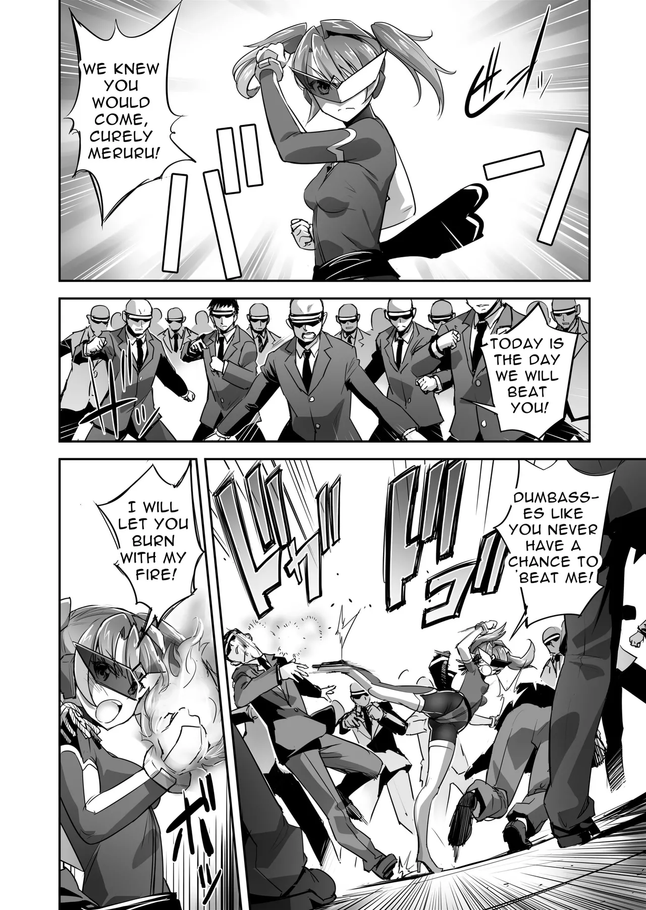 FlameFrost Duo TWIN CURELY ~Yuri Heroines Defeated By Dicks~ 1+2 Chapter 1 - page 12