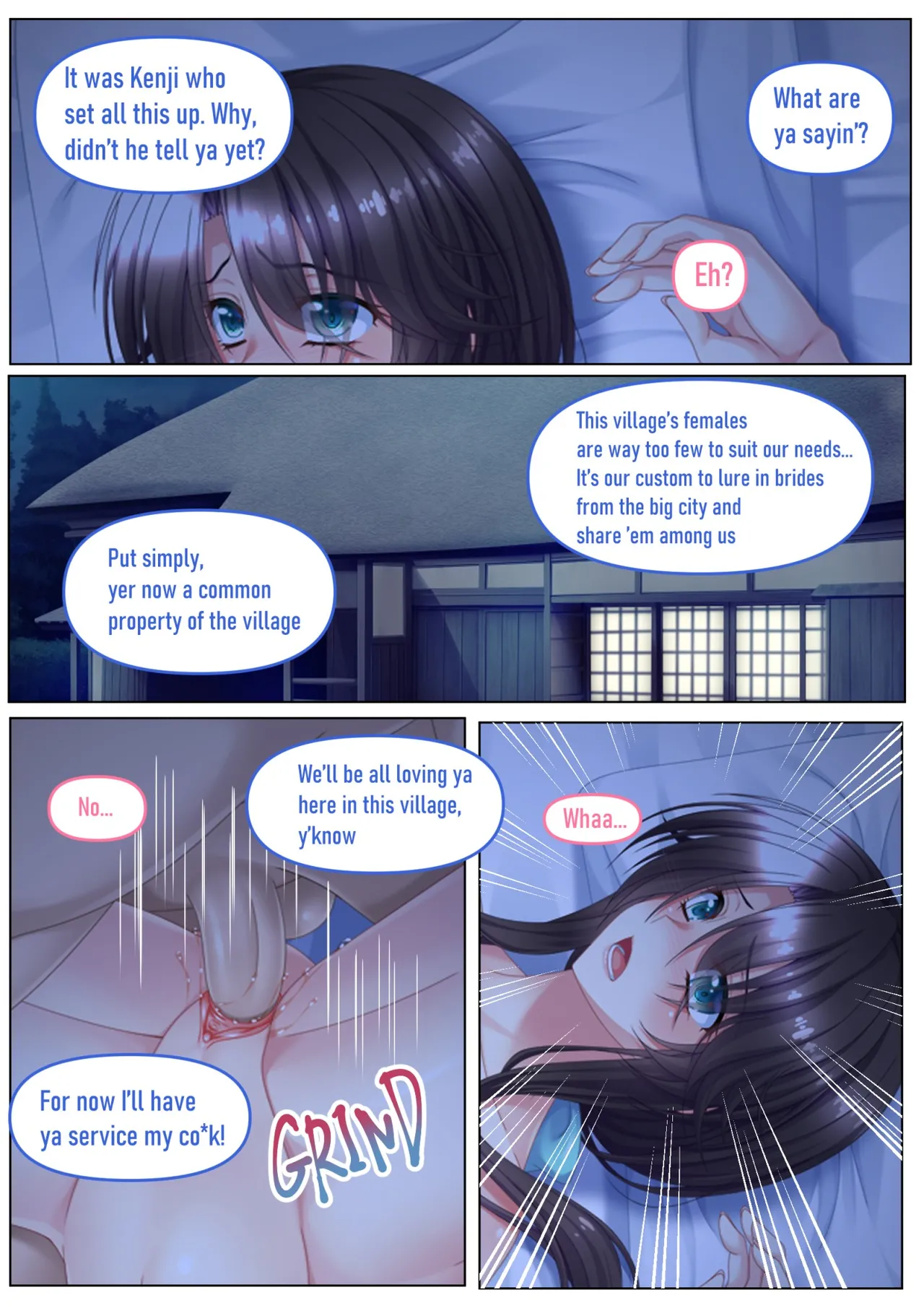 Rinkan Hanayome ~ Onna Fusoku no Mura ni Totsuida Wakayome Chapter 1-2 - page 11