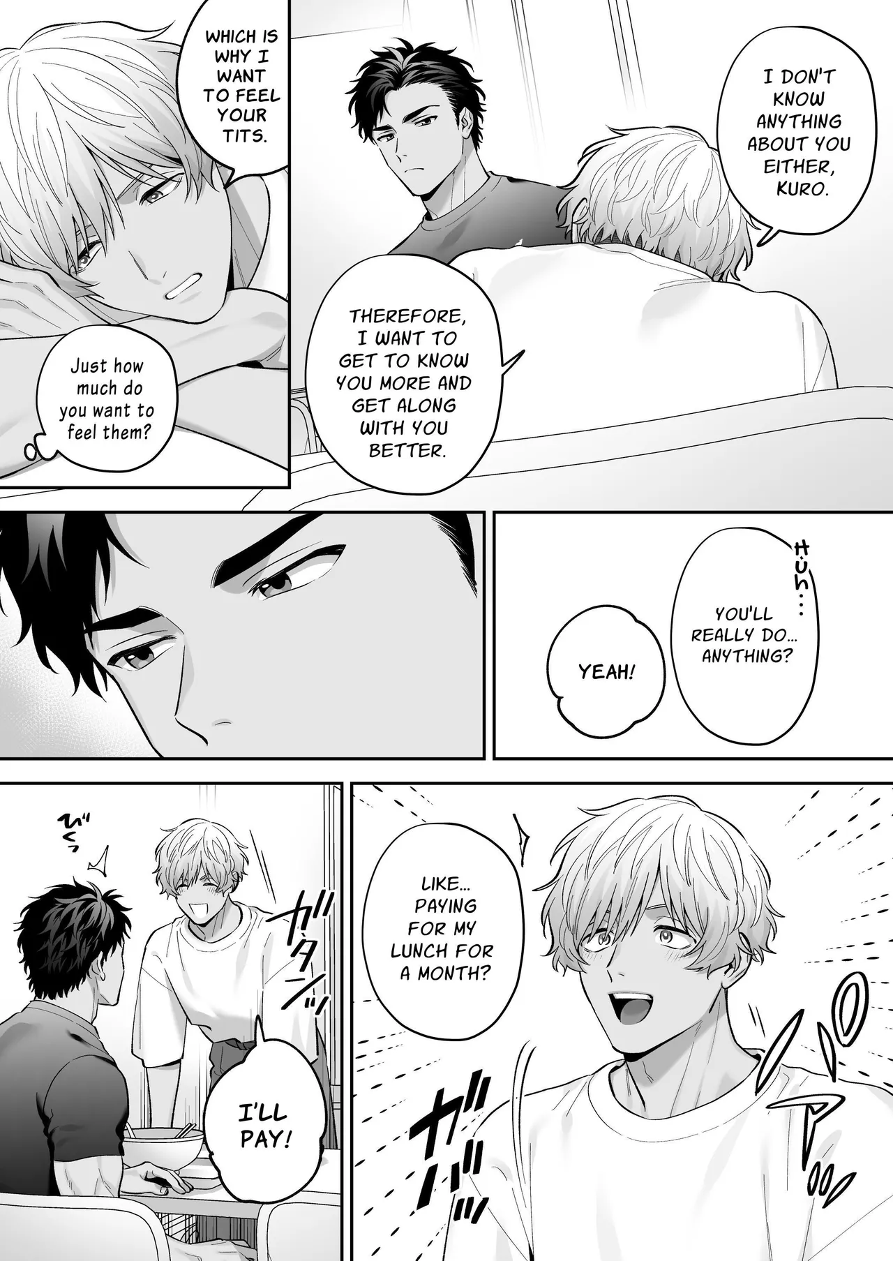 Shiro-Kuro Sex: ~Two Bottoms Tried Clothed Sex~ Chapter 1 - page 12