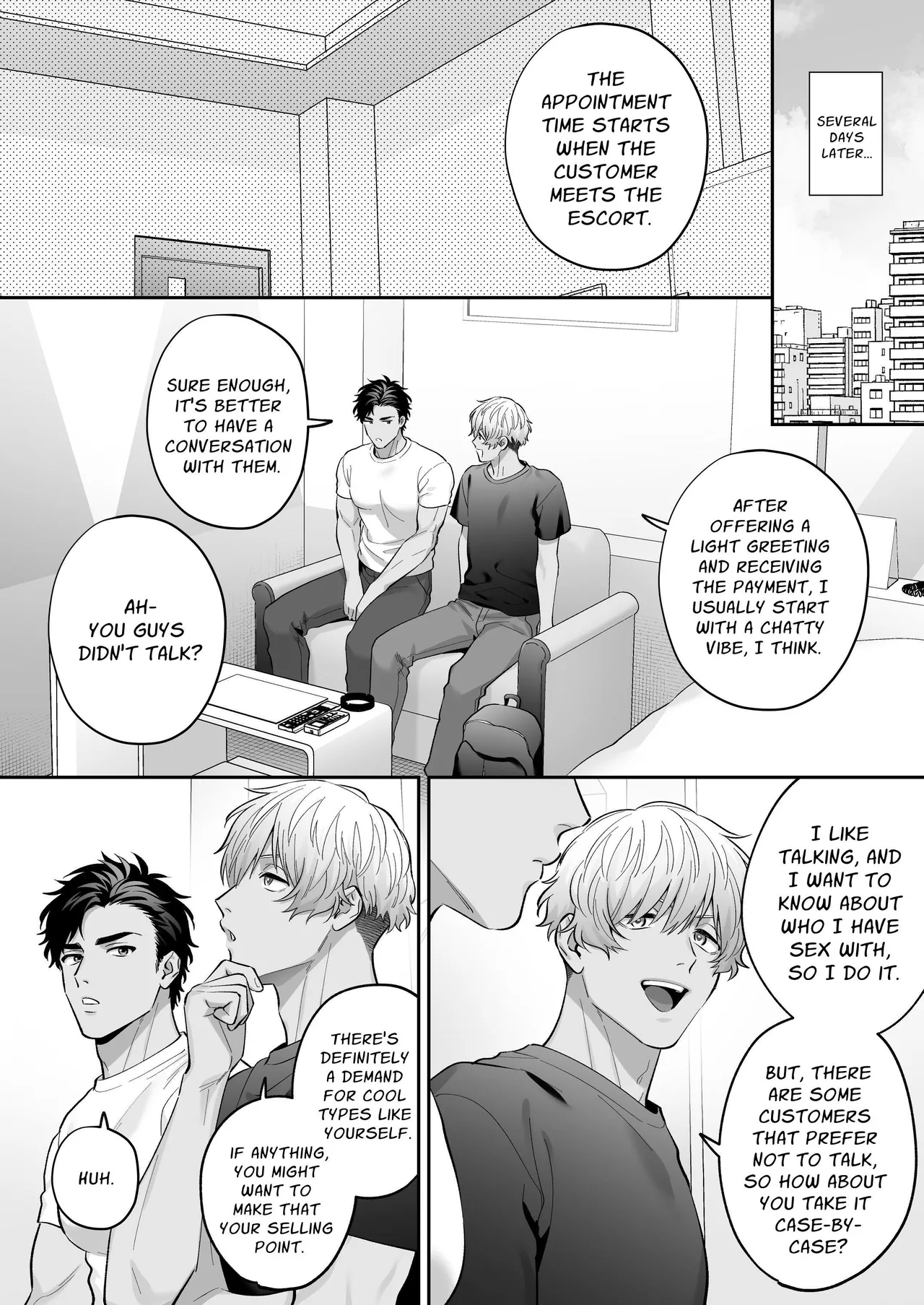 Shiro-Kuro Sex: ~Two Bottoms Tried Clothed Sex~ Chapter 1 - page 14