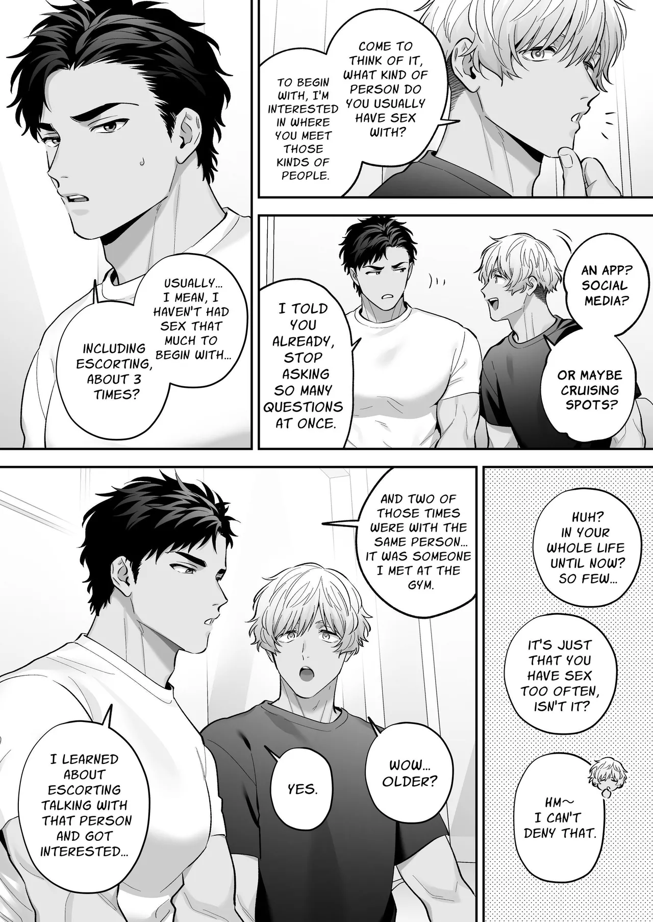 Shiro-Kuro Sex: ~Two Bottoms Tried Clothed Sex~ Chapter 1 - page 15