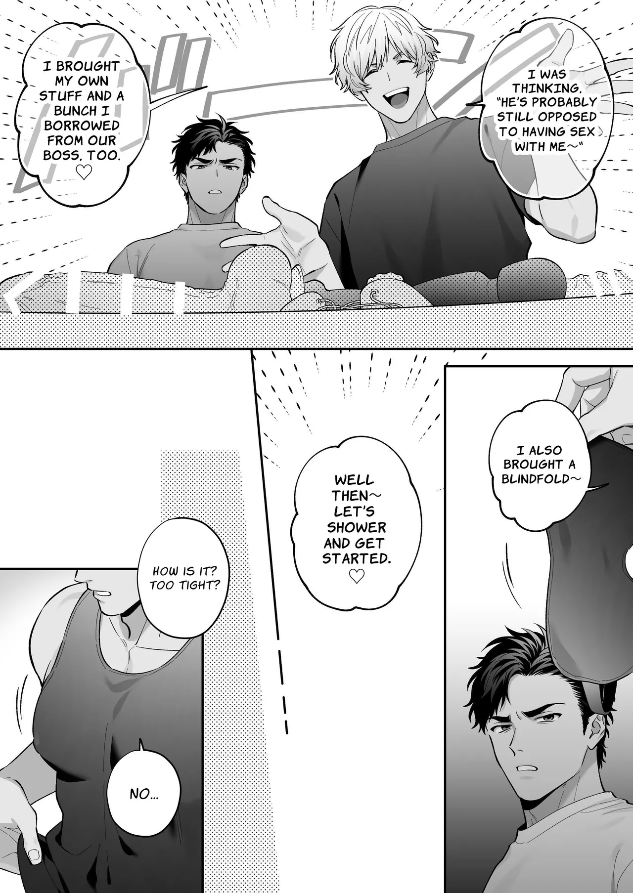 Shiro-Kuro Sex: ~Two Bottoms Tried Clothed Sex~ Chapter 1 - page 24