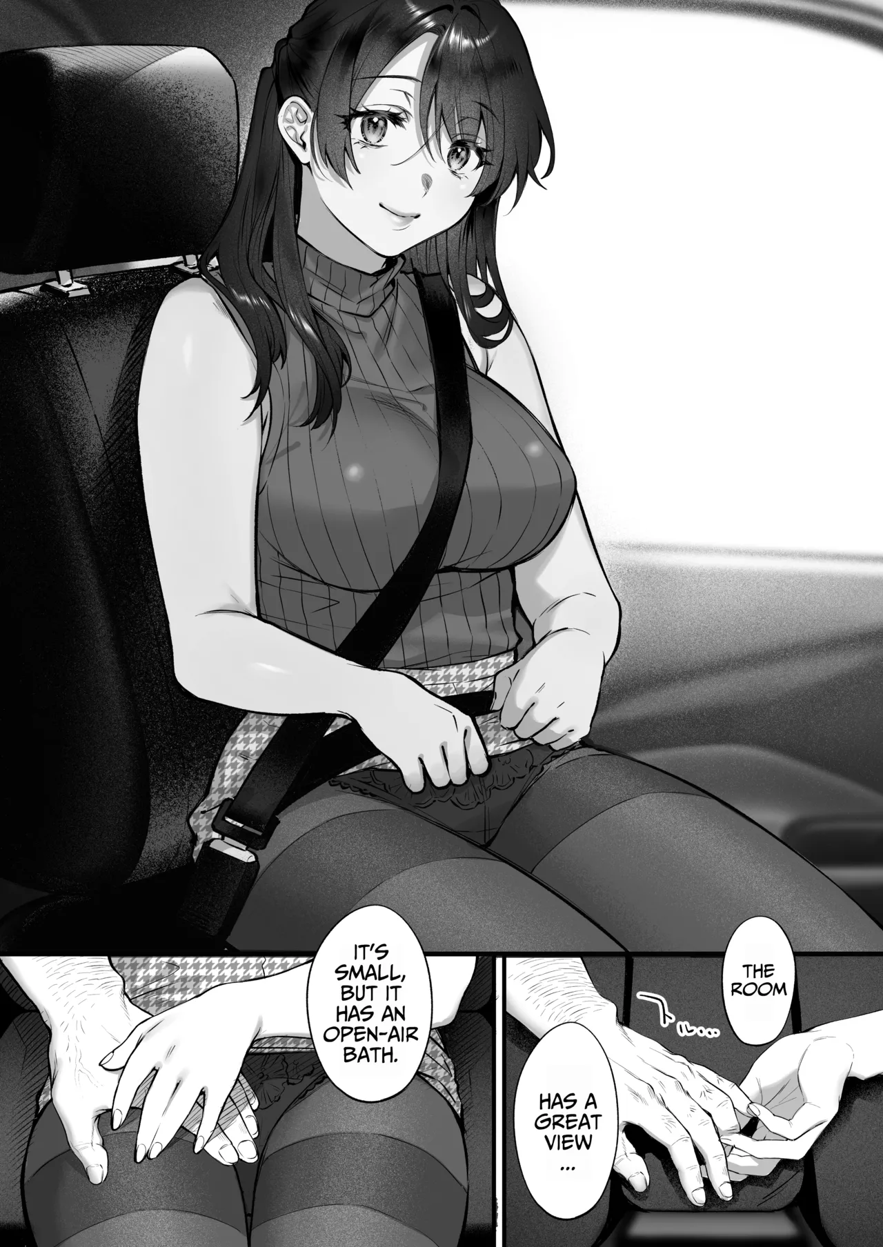 Shikatte Yurushite Atama o Nadete ~Bakunyuu Seiso na Kaigoshi ga Oji-san Daisuki na Riyuu~ Chapter 1 - page 12