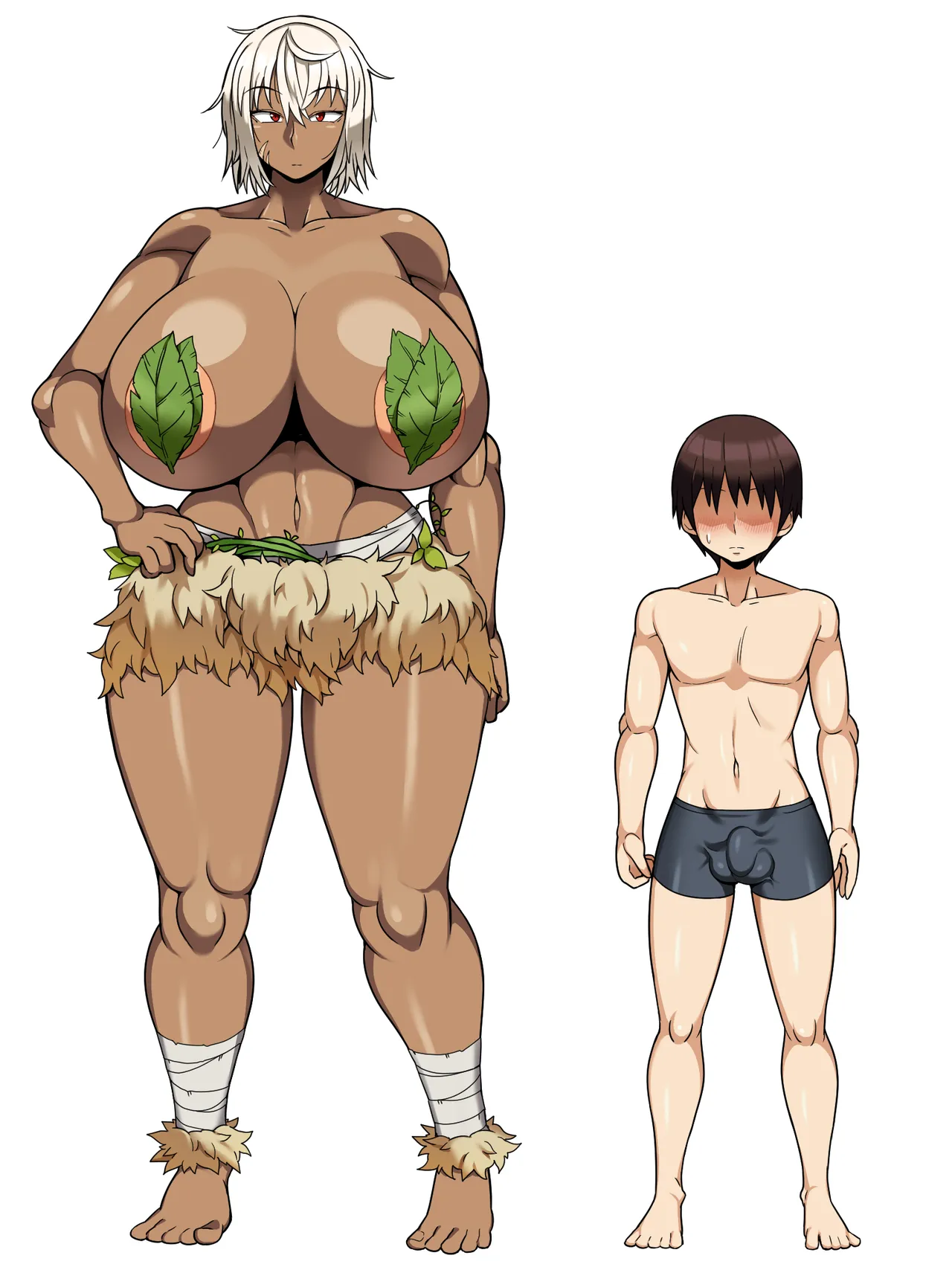 Mujintou de Dekashiri Muchimuchi Amazon-san to Asedaku SEX Chapter 1 - page 50