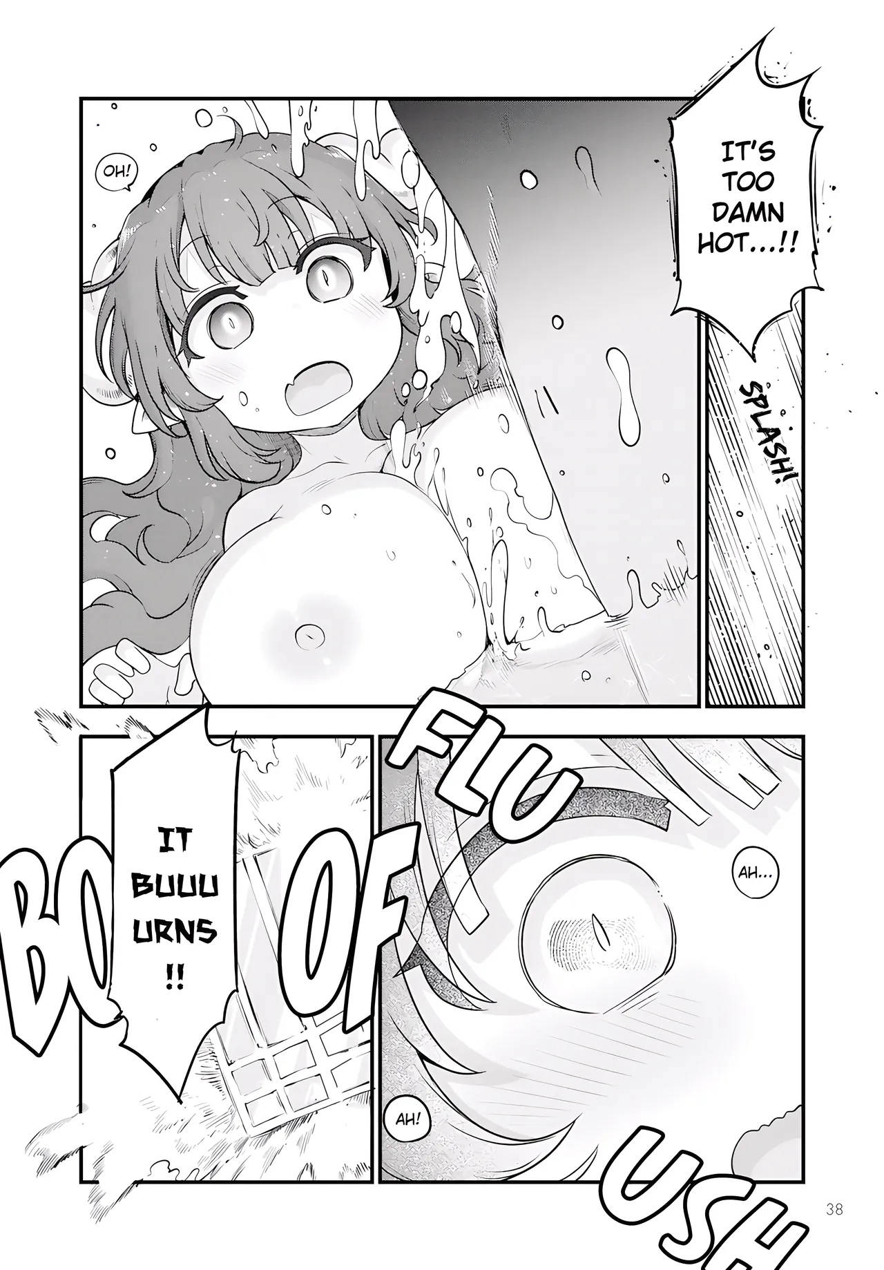 Kobayashi-san Chi No Maid Dragon - Fan Service Manga ecchi panels. Chapter 1 - page 17