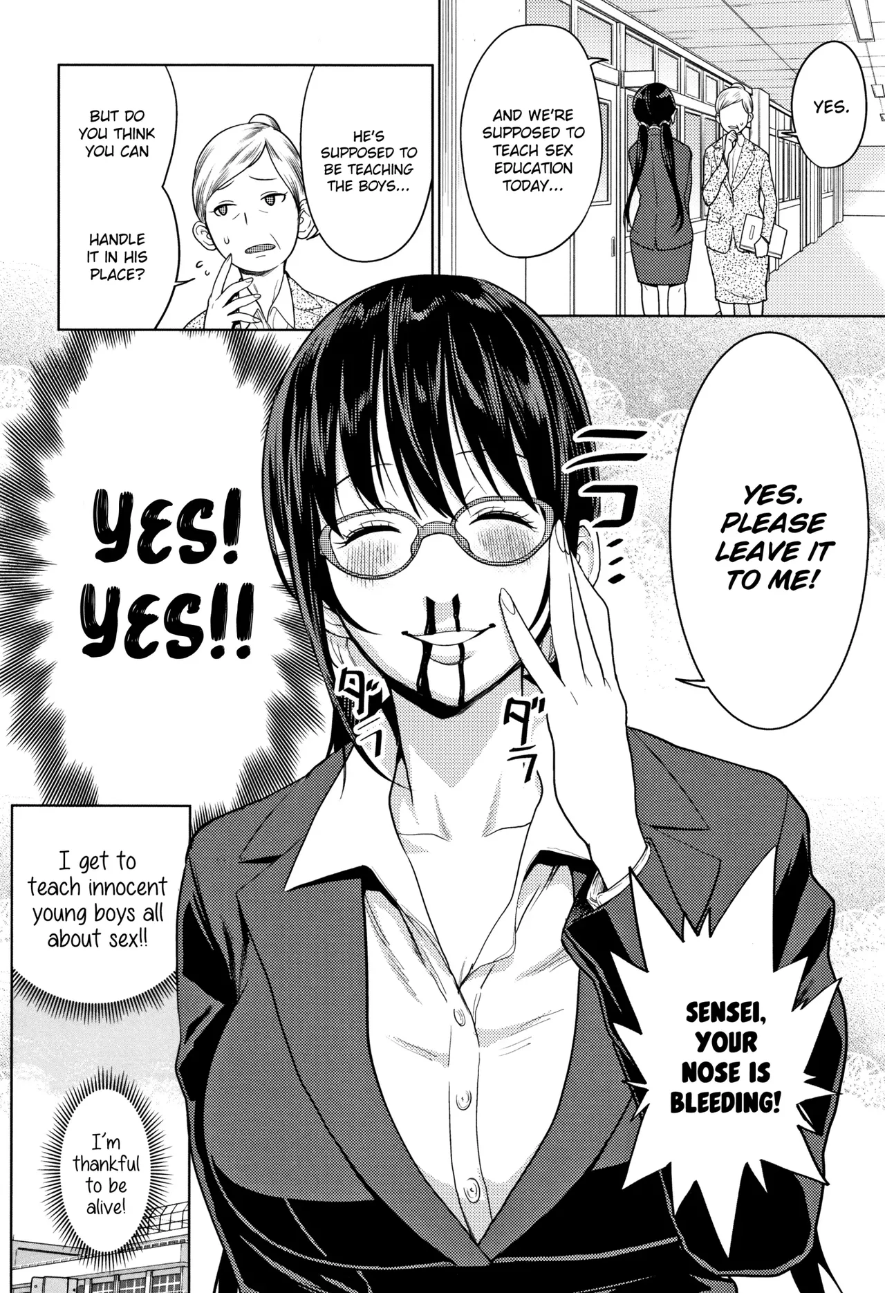 Yarisugi Seikyouiku! ~Hentai Onna Kyoushi Kikiippatsu Chapter 1 - page 4