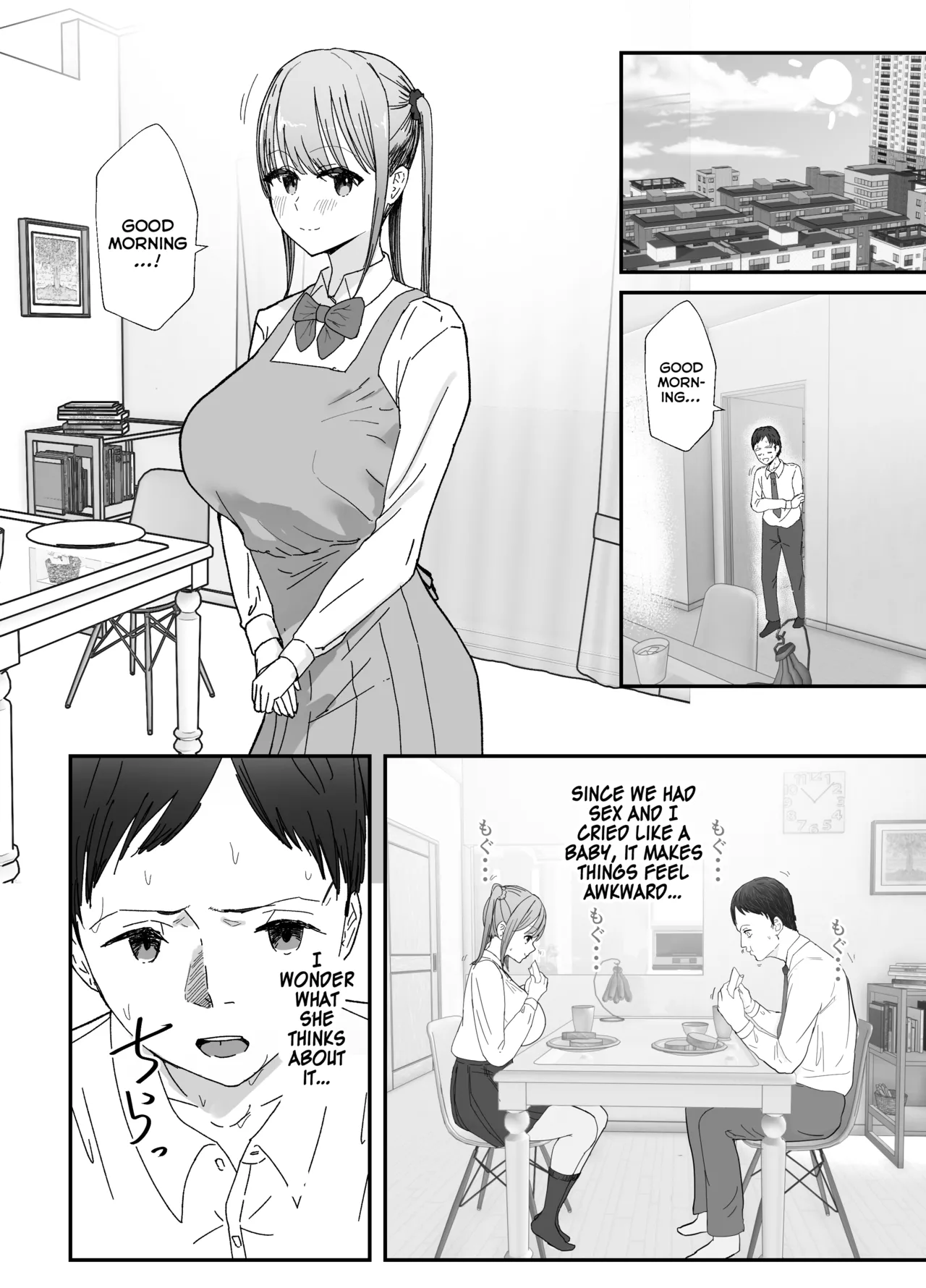Doukyo Shiteru Bakunyuu Meikko JK wa Amayaka Sex de Shachiku Ryman o Mei Ippai Iyashite Kureru Chapter 1 - page 62