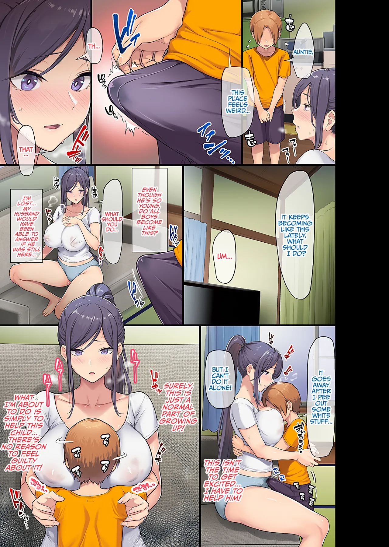 Giant Boobs Widow and Her Son's Very. Very Bad Friend Chapter 1 - page 12