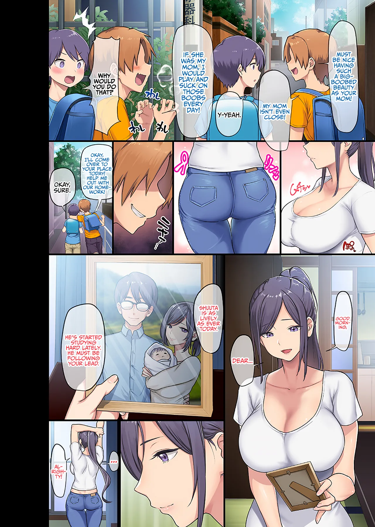 Giant Boobs Widow and Her Son's Very. Very Bad Friend Chapter 1 - page 3