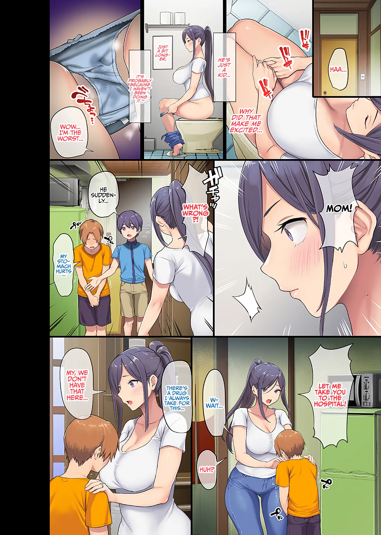 Giant Boobs Widow and Her Son's Very. Very Bad Friend Chapter 1 - page 5