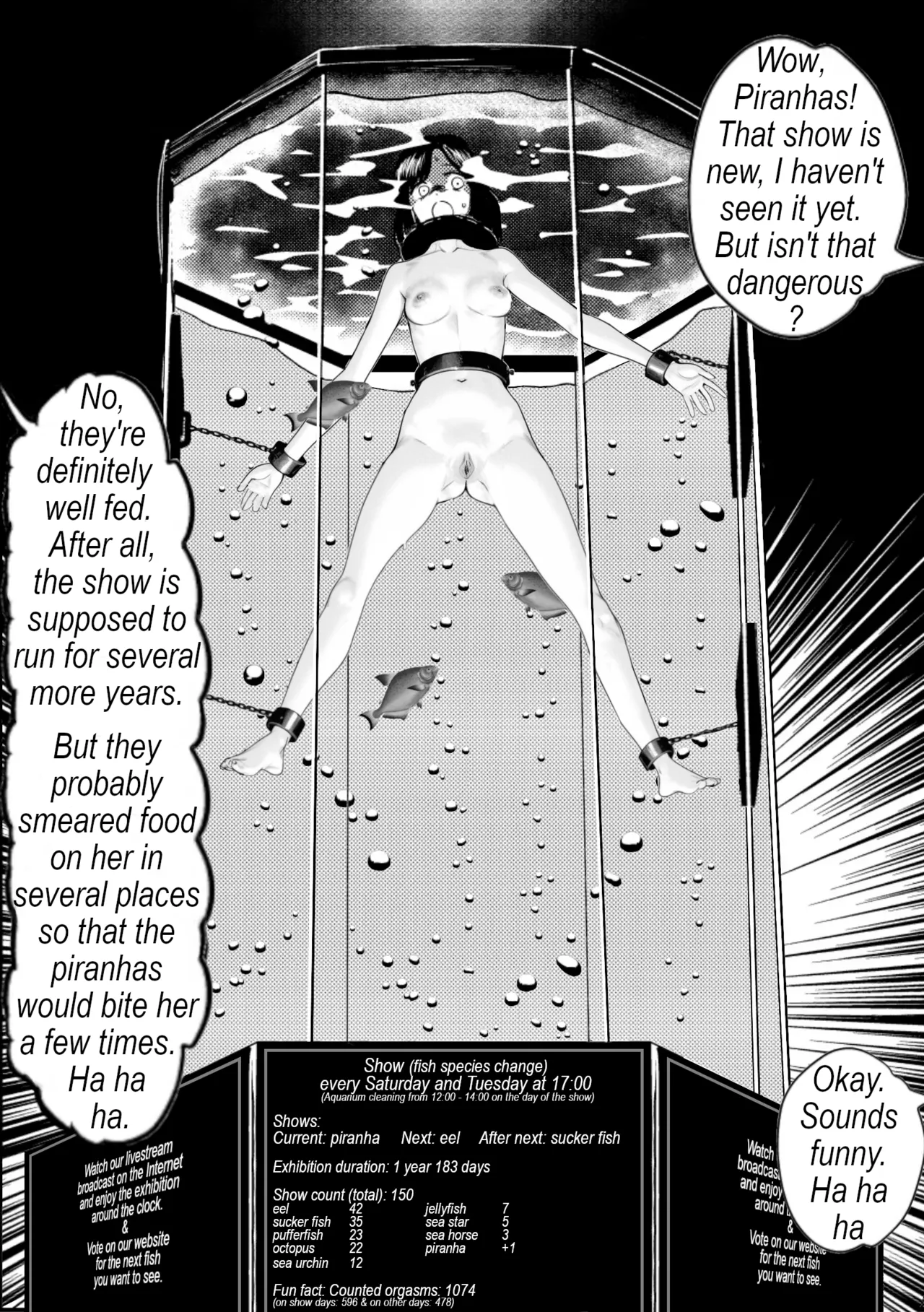 Exhibit in an aquarium Chapter 1 - page 38