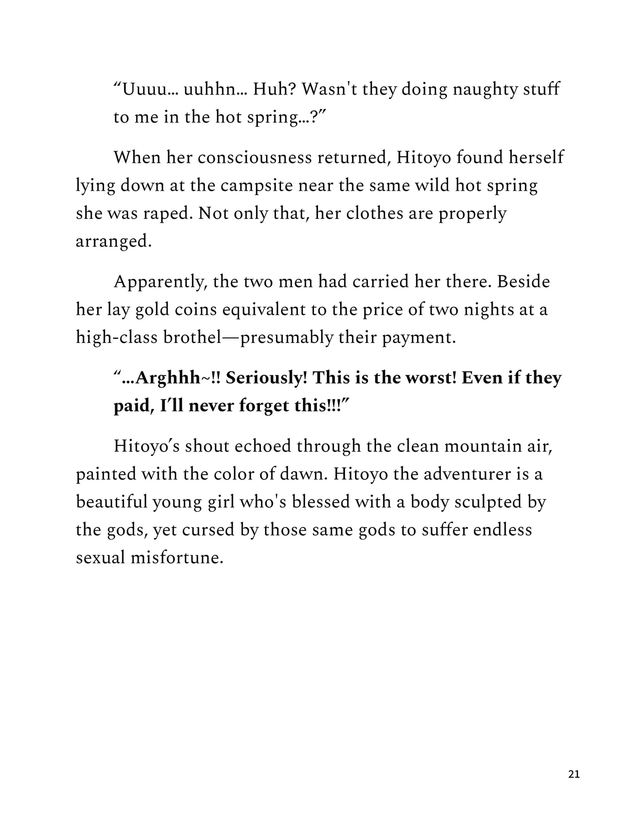 Hitoyo-chan no Junan SS2 Chapter 1 - page 21