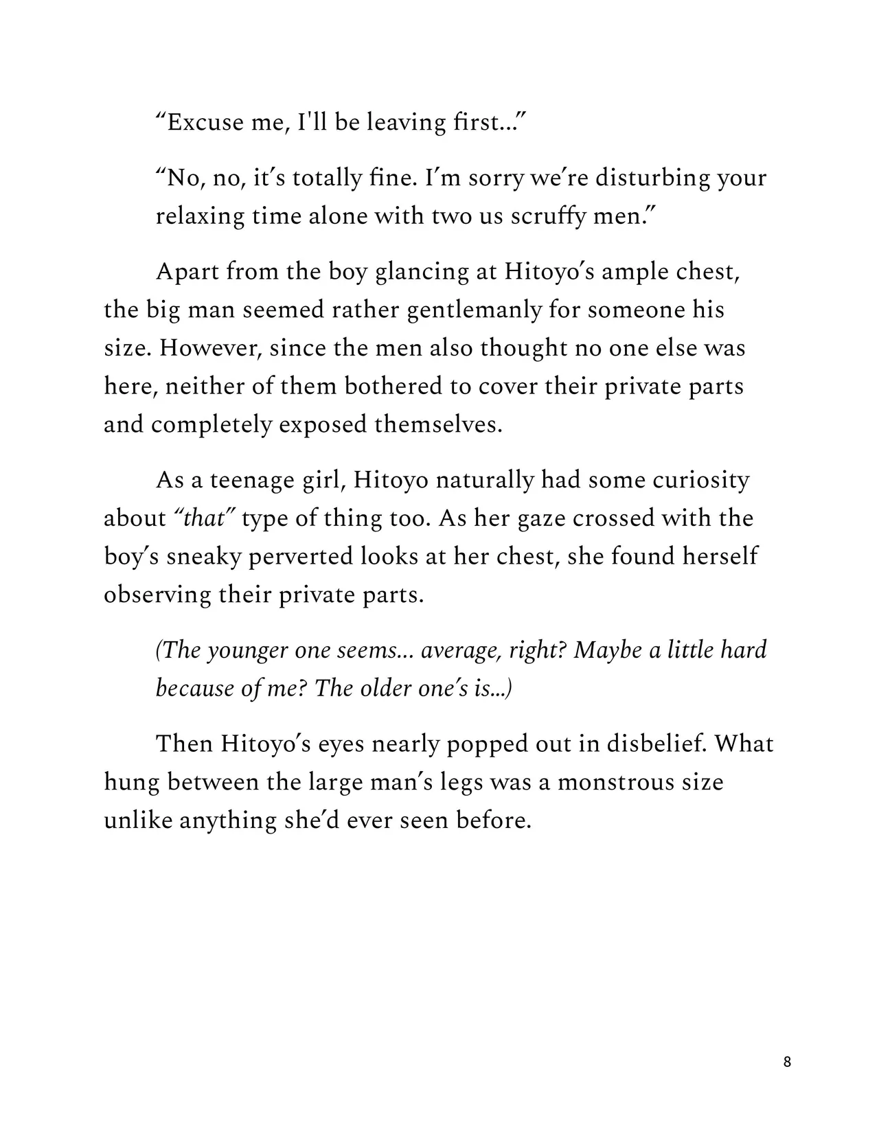 Hitoyo-chan no Junan SS2 Chapter 1 - page 8