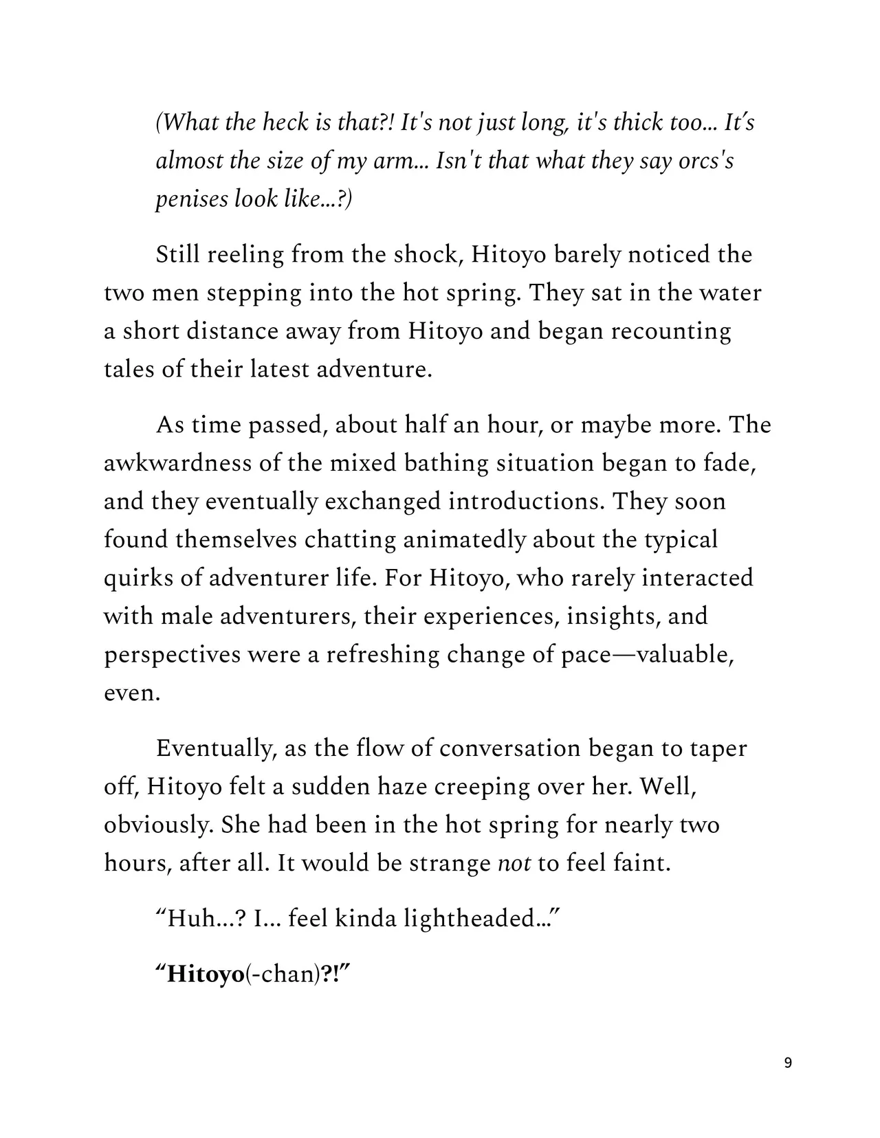 Hitoyo-chan no Junan SS2 Chapter 1 - page 9