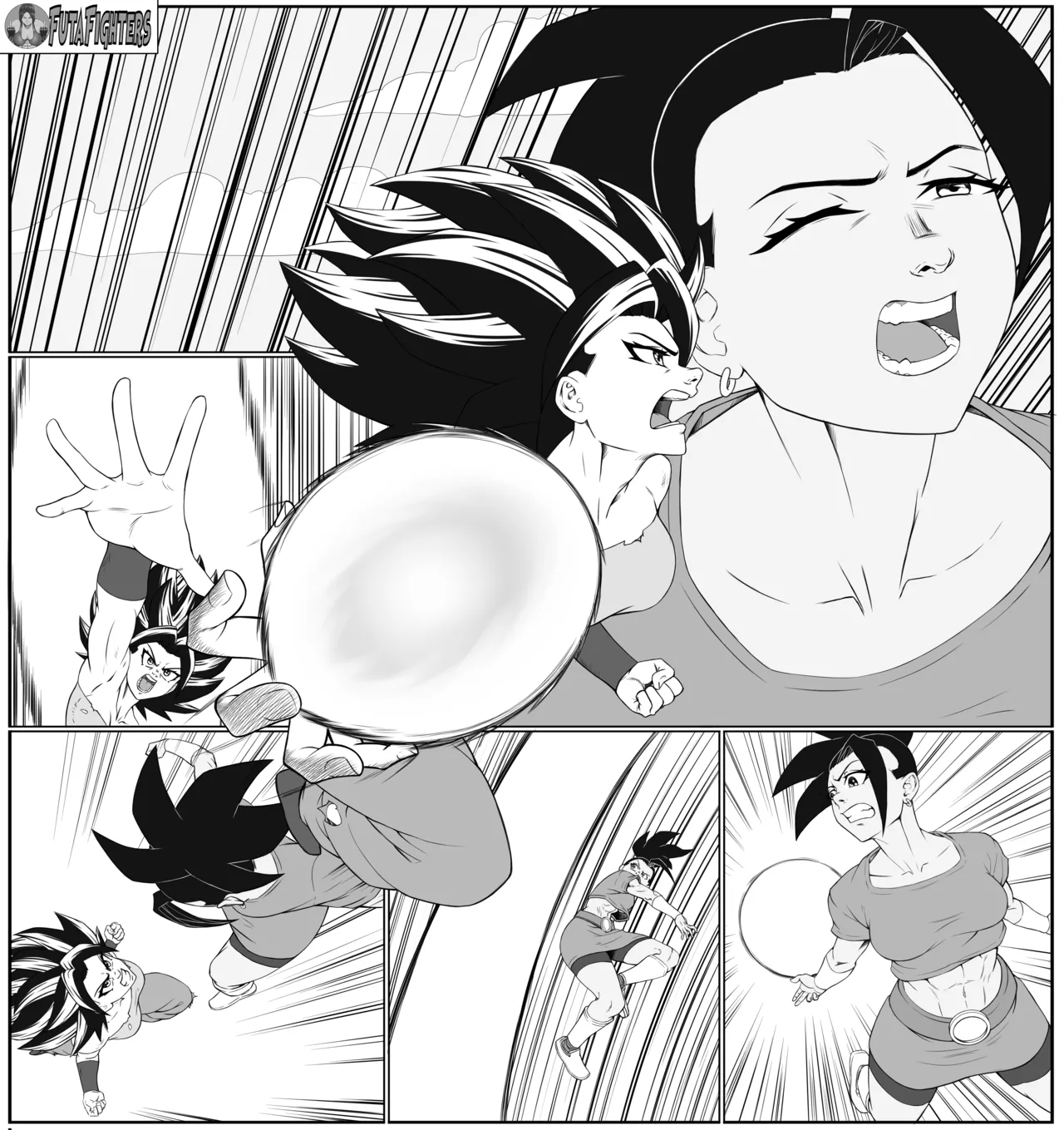 Caulifla vs Kale FutaFighters ongoing Chapter 1 - page 15
