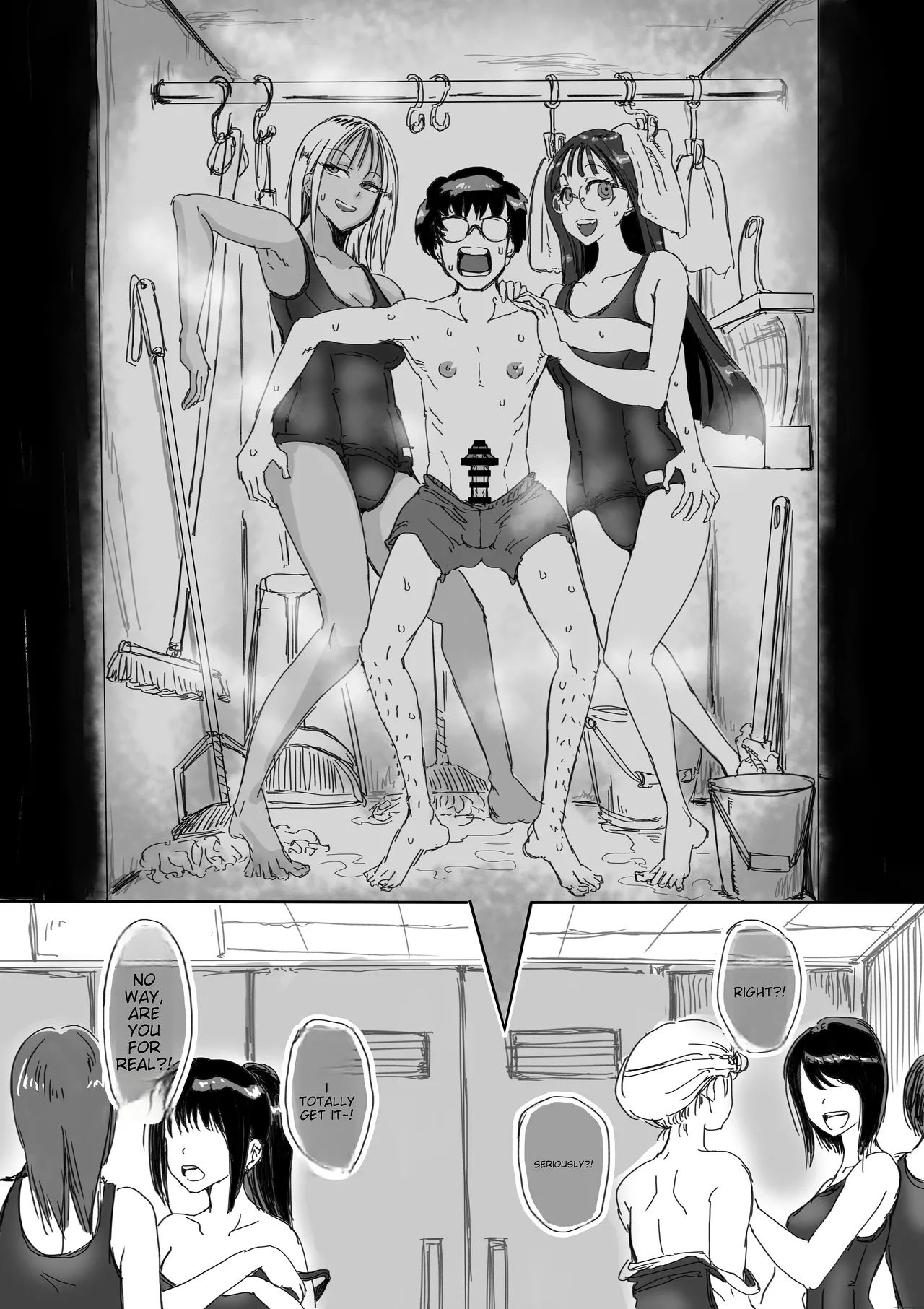 School Swimsuit Bitch! Deflowering Virgins in the Girls' Locker Room Chapter 1 - page 14