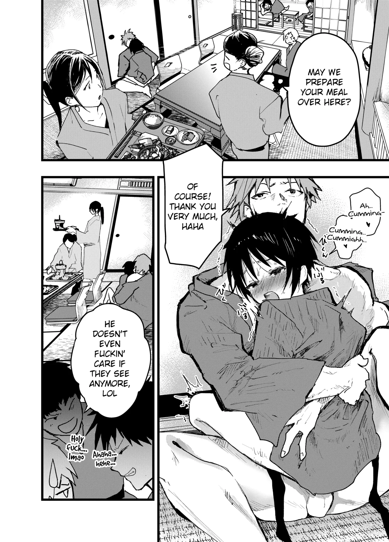 Mesu Ochi Onsen Gasshuku! Dosukebe Inran Renzoku Zecchou! Chapter 1 - page 56