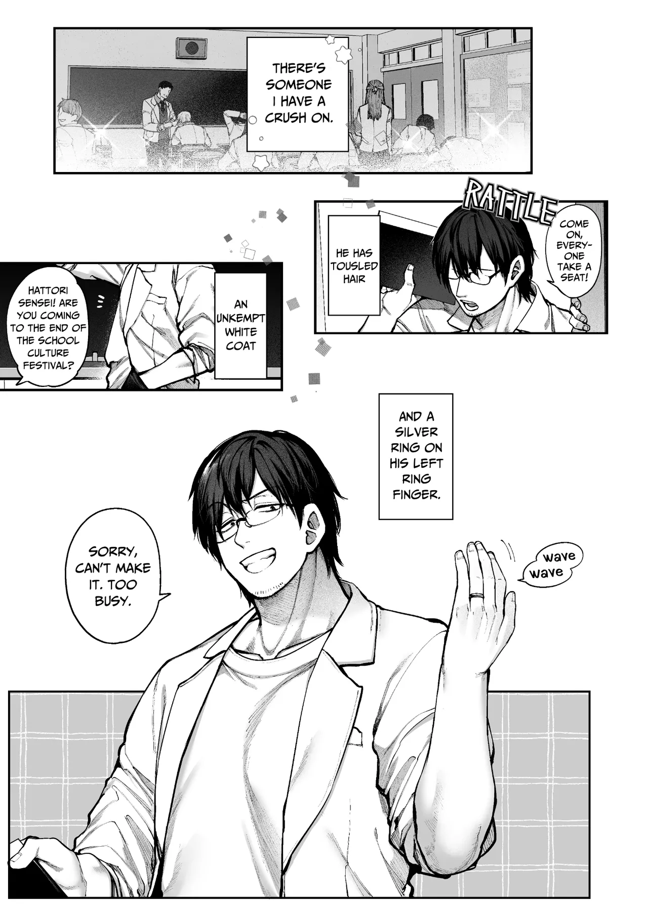 Mr. Hattori Doesn't Need A Girlfriend! ~he said love was a hassle, but his love is just too heavy~ Chapter 1 - page 2