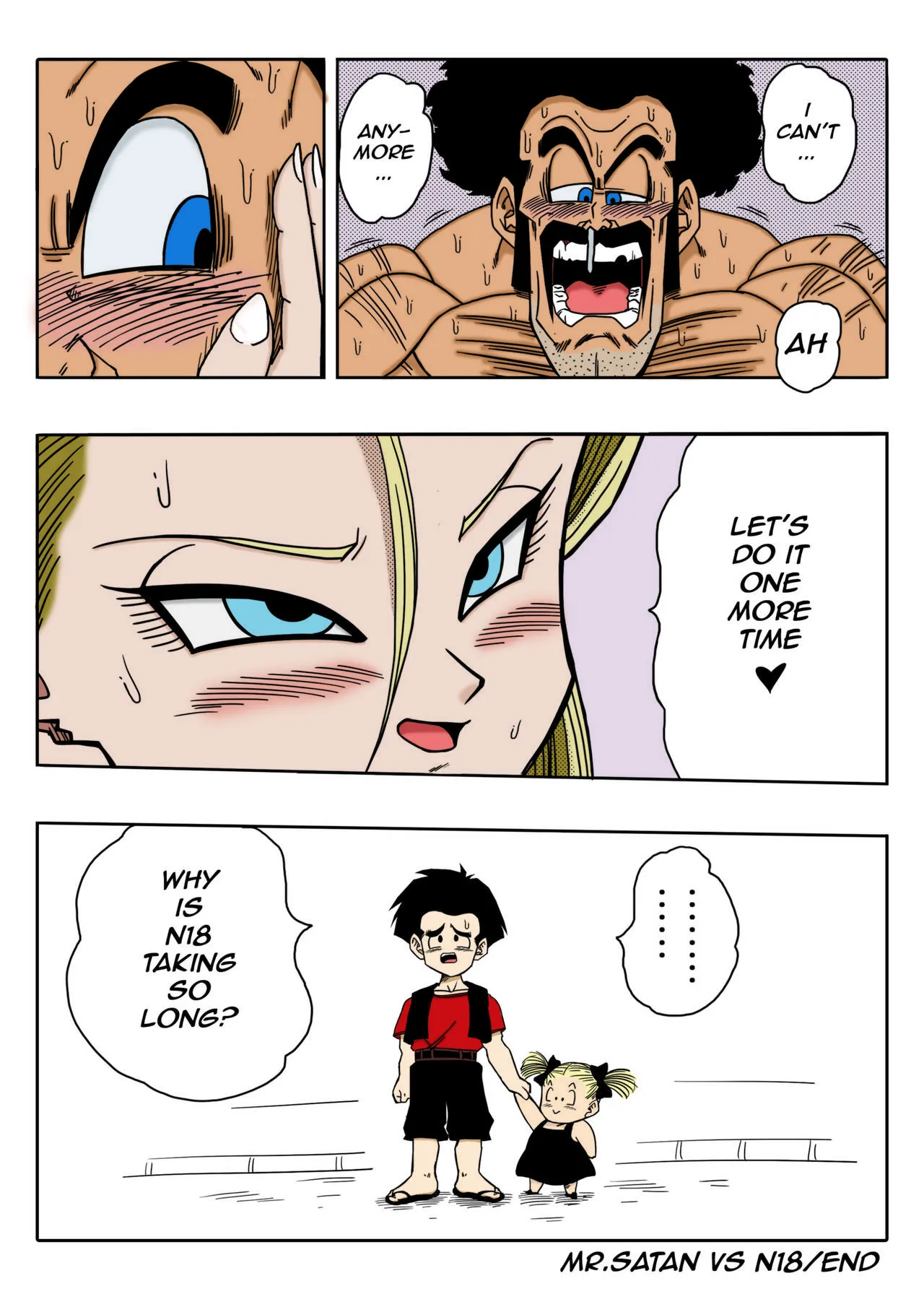 Mr. Satan vs Android 18 Chapter 1 - page 14
