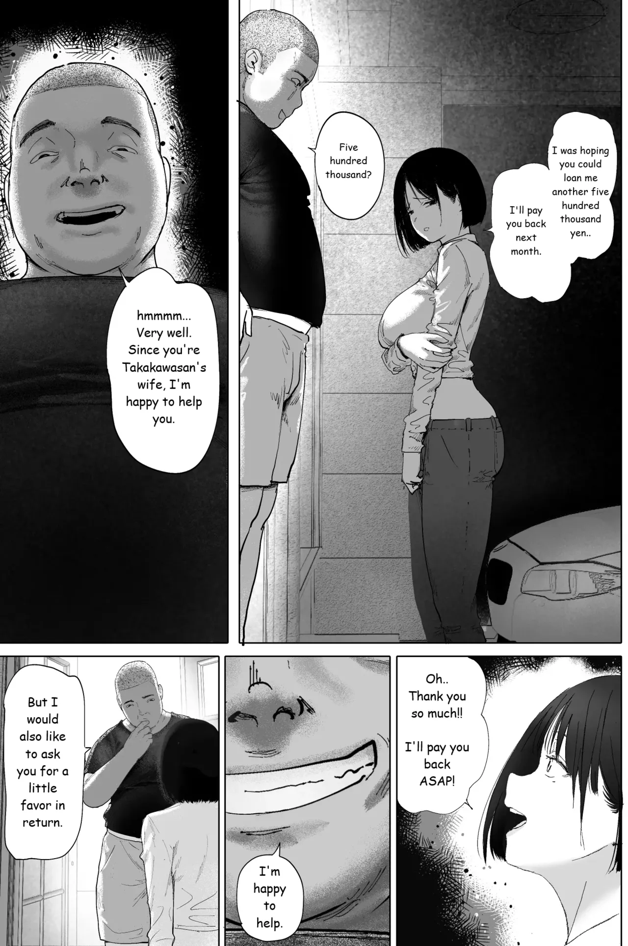 Sakkin Zuke no Hitozuma -Kimura Mina to Kimodebu Oyaji no Ooya- 1 & 2 Chapter 1 - page 11
