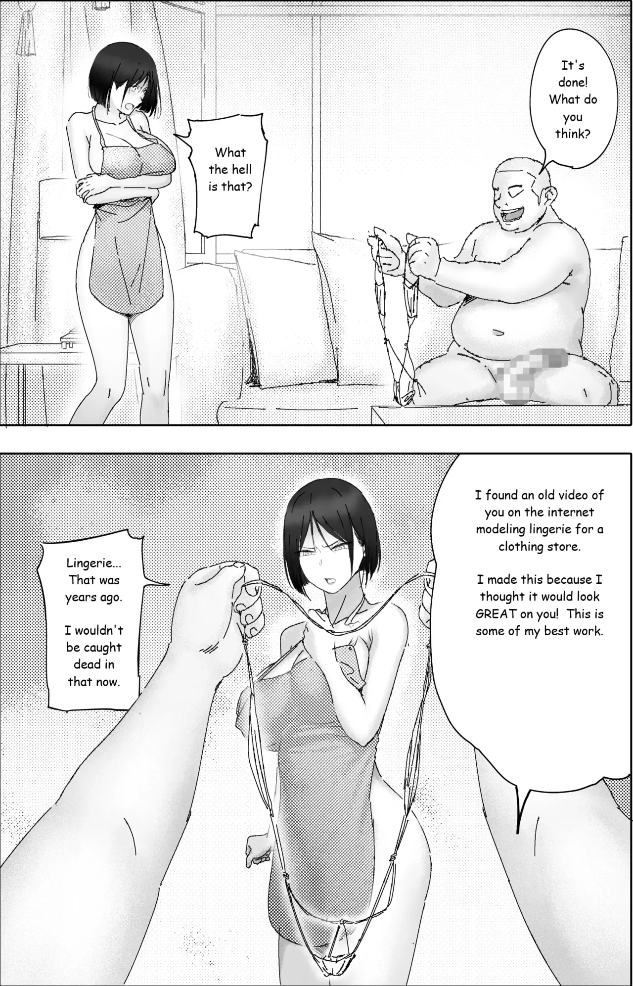 Sakkin Zuke no Hitozuma -Kimura Mina to Kimodebu Oyaji no Ooya- 1 & 2 Chapter 1 - page 60