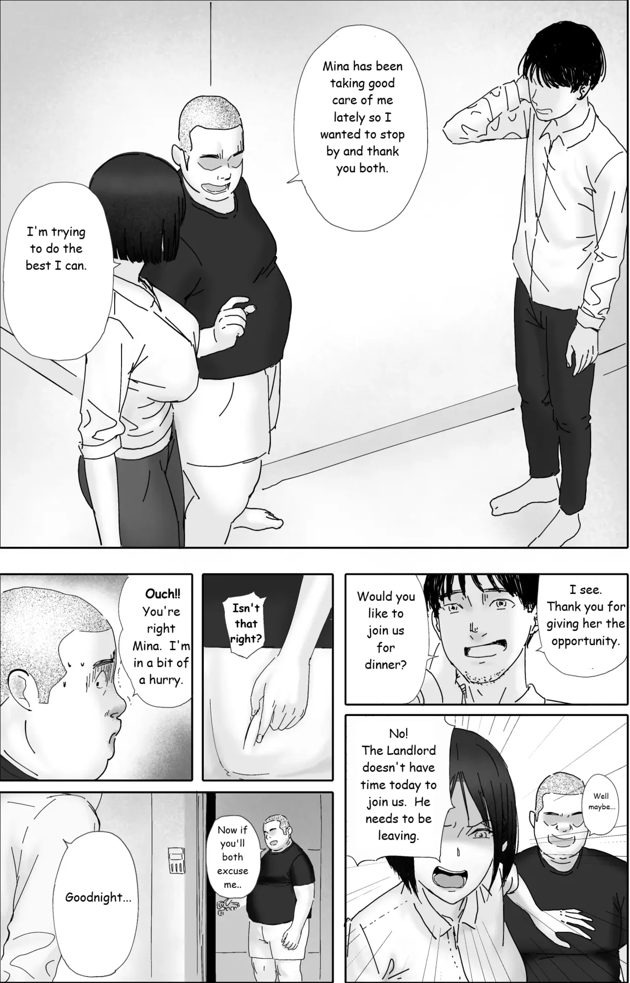 Sakkin Zuke no Hitozuma -Kimura Mina to Kimodebu Oyaji no Ooya- 1 & 2 Chapter 1 - page 74