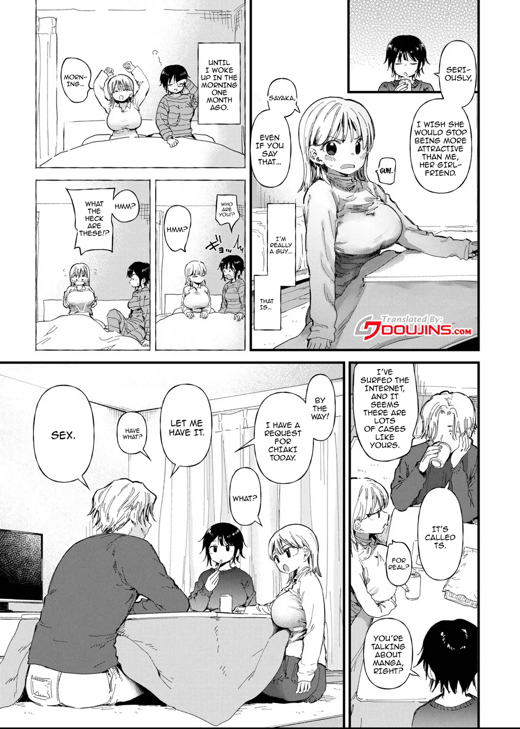 TS Shitara Tomodachi Ni Yararetashi Kanojo Mo NTRreta Hanashi Zenpen Chapter 1 - page 5