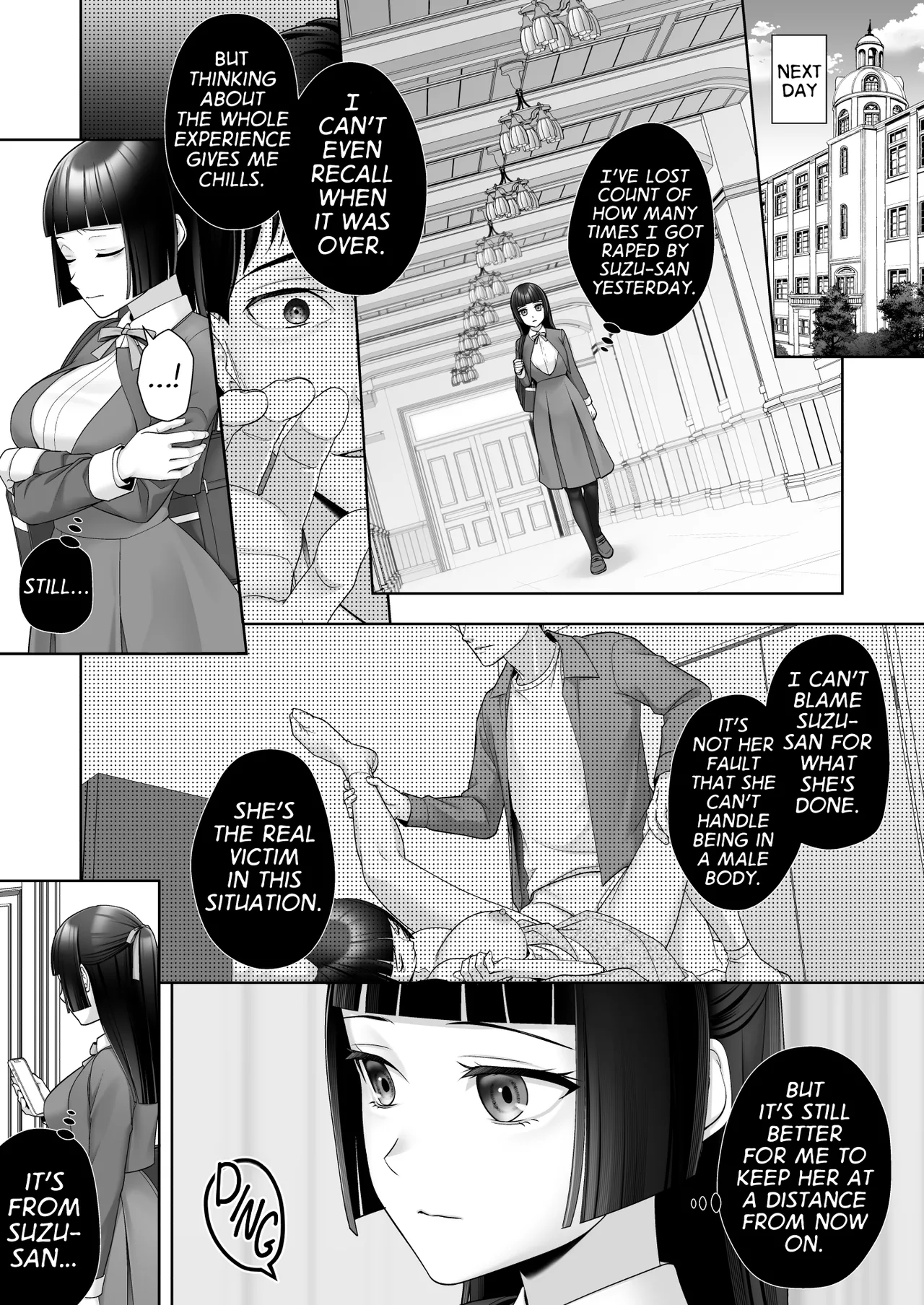 I Can't Believe this Pure, Traditionally Japanese Young Lady, whom I Switched Bodies With, has Succumbed to Male Lust Chapter 1 - page 25