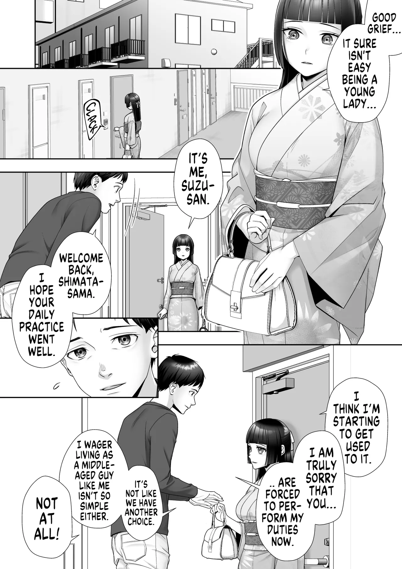 I Can't Believe this Pure, Traditionally Japanese Young Lady, whom I Switched Bodies With, has Succumbed to Male Lust Chapter 1 - page 6