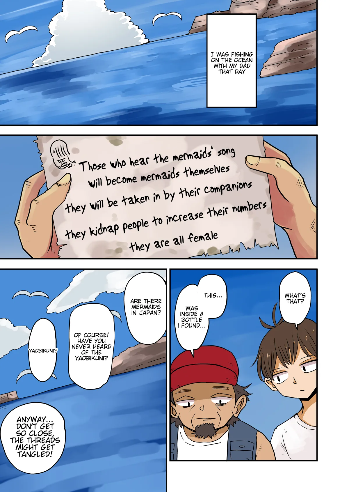 Father and son turned into mermaids Chapter 1 - page 1
