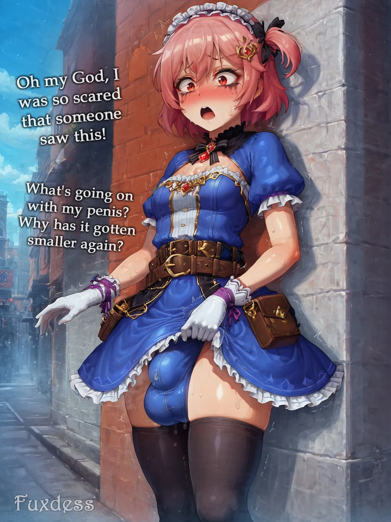 Potion show worker accidentally becomes a horribly sexy futanari monster! By Fuxdess, Part 2 Chapter 1 - page 11