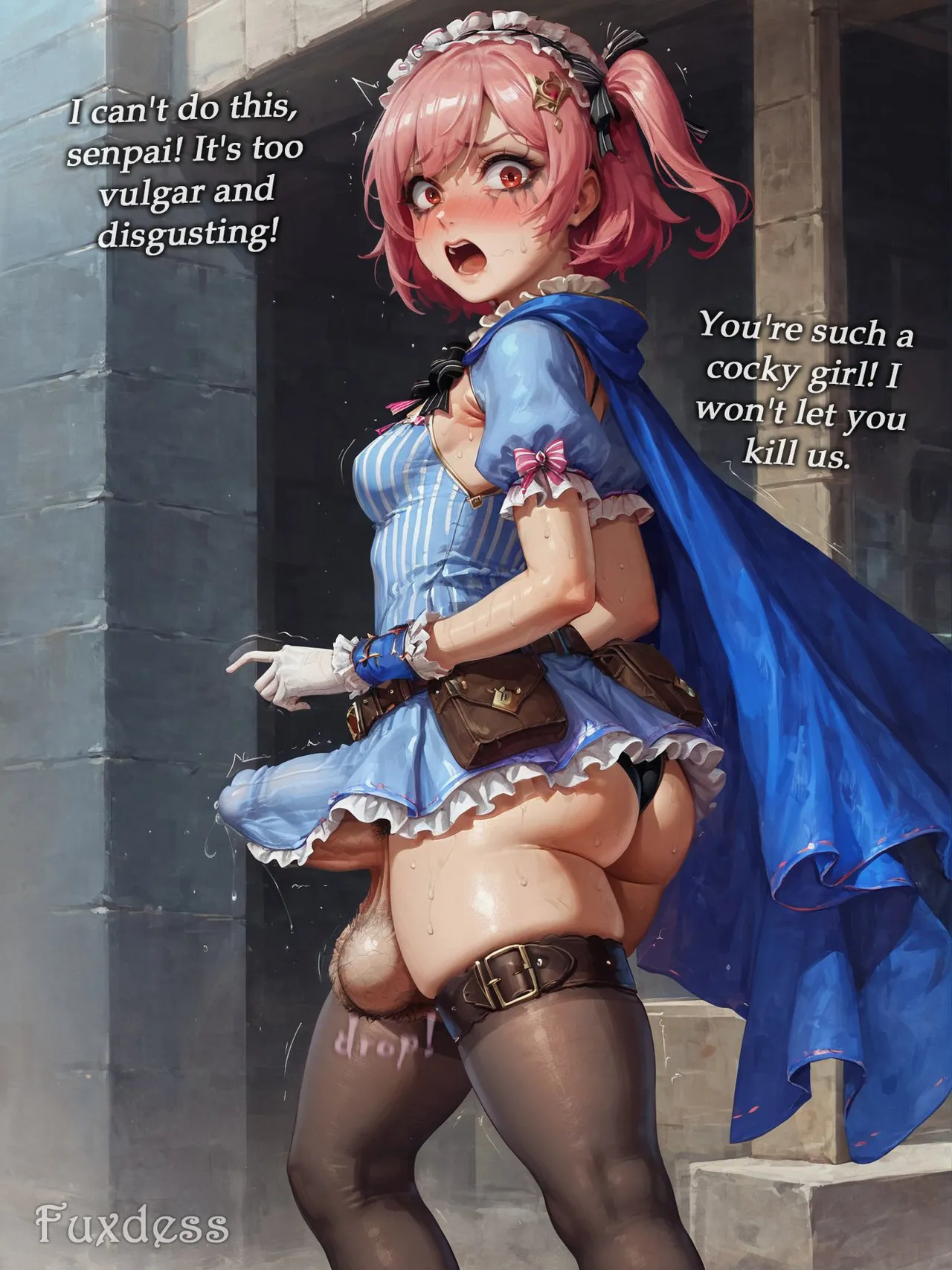 Potion show worker accidentally becomes a horribly sexy futanari monster! By Fuxdess, Part 2 Chapter 1 - page 16