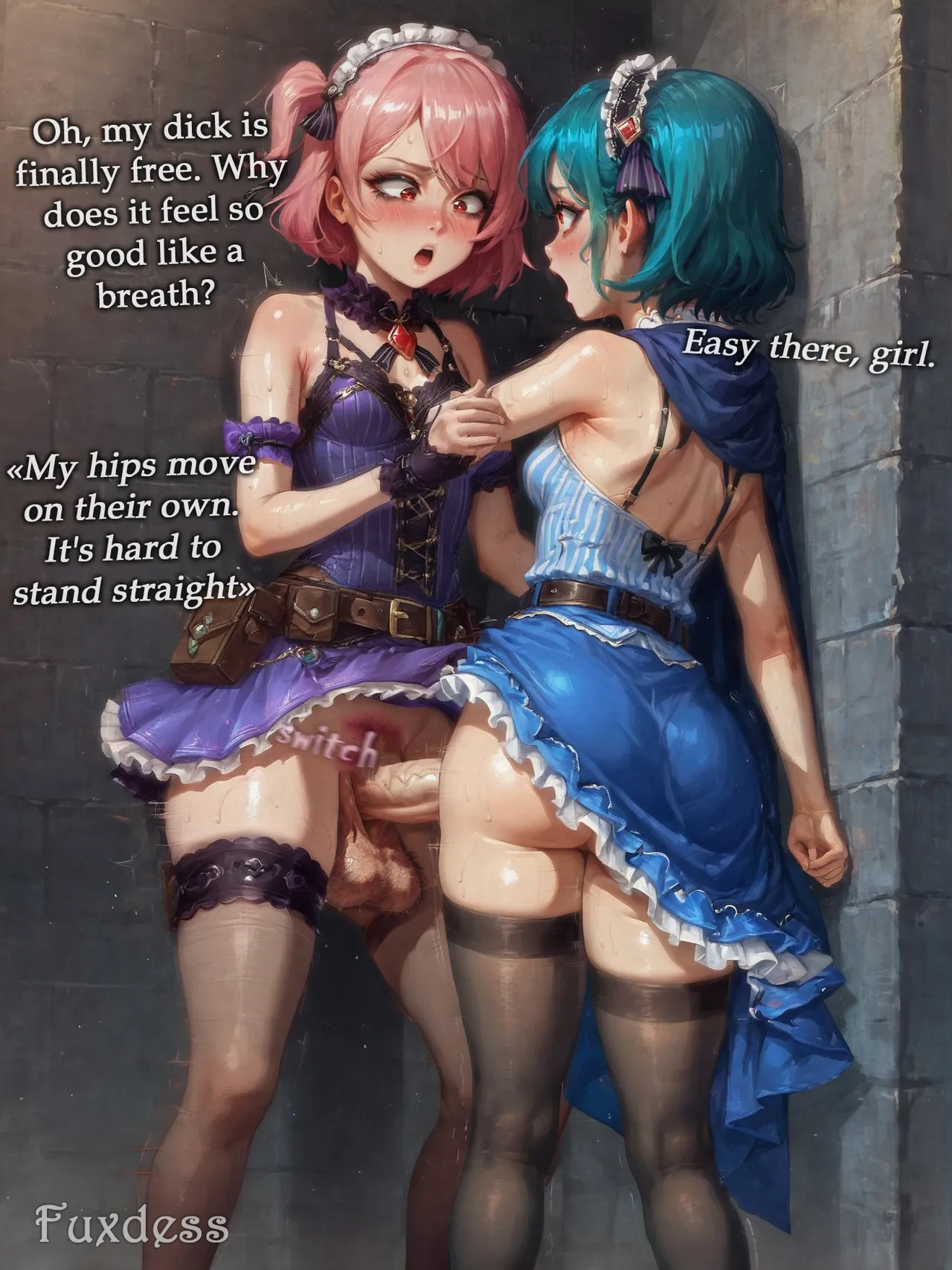 Potion show worker accidentally becomes a horribly sexy futanari monster! By Fuxdess, Part 2 Chapter 1 - page 18