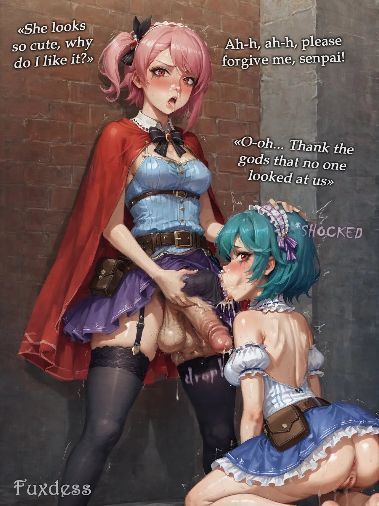 Potion show worker accidentally becomes a horribly sexy futanari monster! By Fuxdess, Part 2 Chapter 1 - page 27