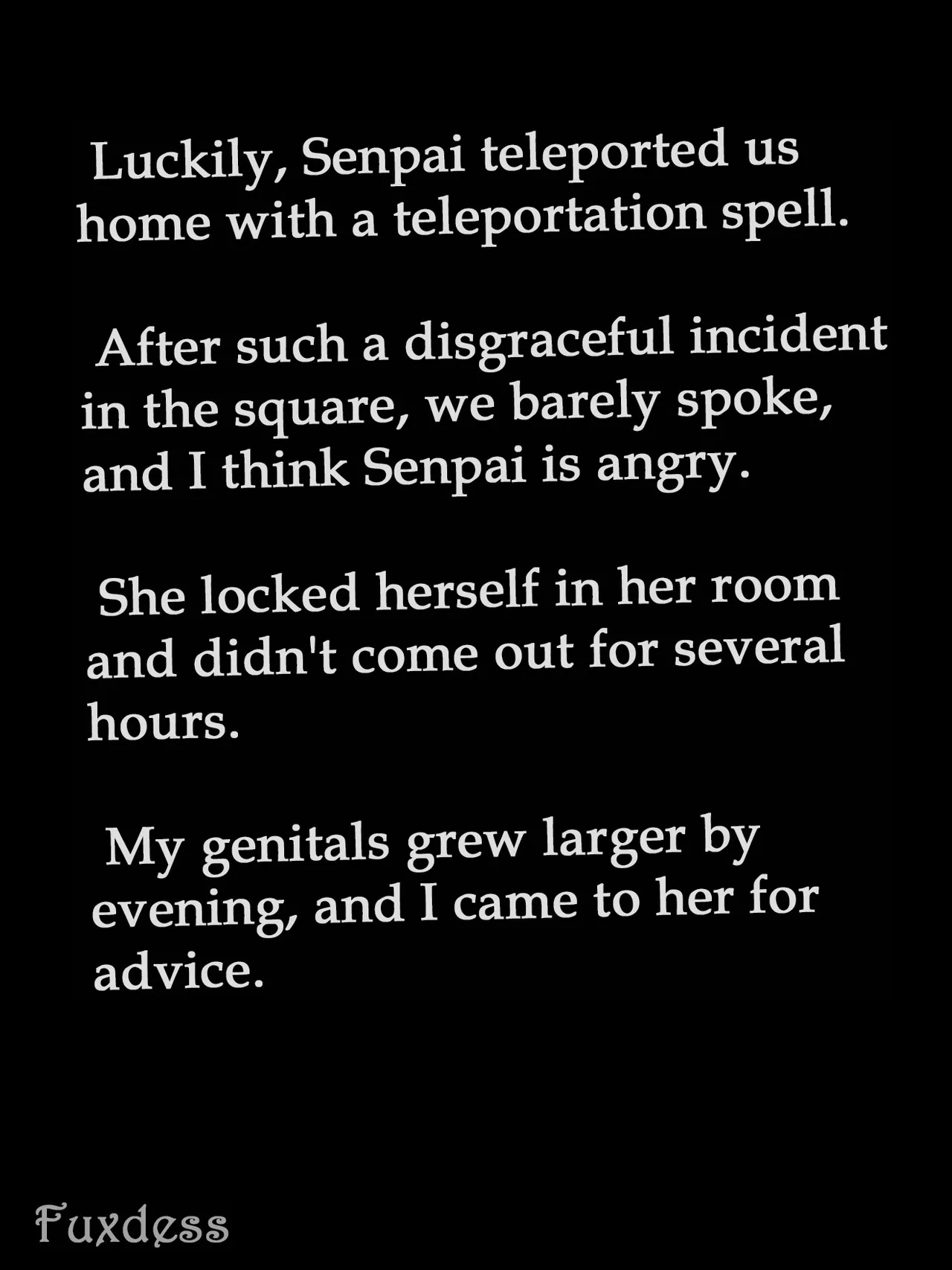 Potion show worker accidentally becomes a horribly sexy futanari monster! By Fuxdess, Part 2 Chapter 1 - page 38