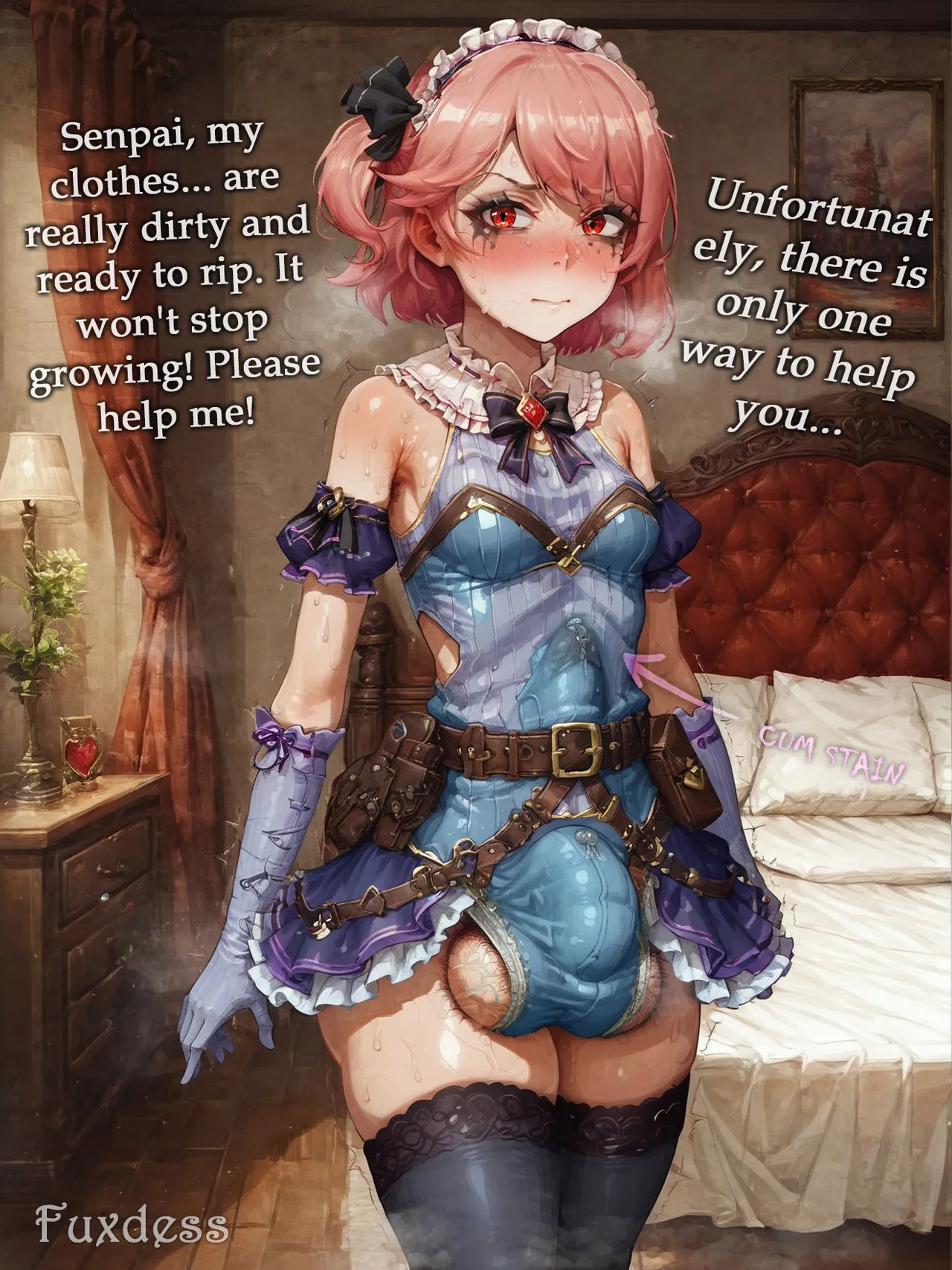 Potion show worker accidentally becomes a horribly sexy futanari monster! By Fuxdess, Part 2 Chapter 1 - page 4