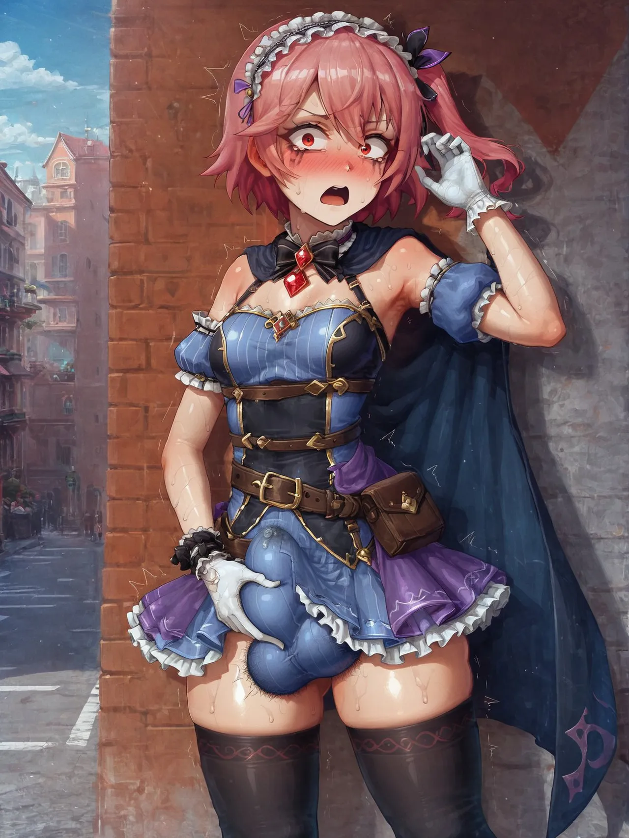 Potion show worker accidentally becomes a horribly sexy futanari monster! By Fuxdess, Part 2 Chapter 1 - page 47